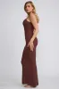 Modal Scoop-Neck Maxi Dress in Chocolate sold by Oh Polly