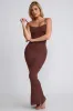 Modal Scoop-Neck Maxi Dress in Chocolate sold by Oh Polly