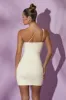 One Shoulder Cut Out Mini Dress in White sold by Oh Polly