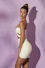 One Shoulder Cut Out Mini Dress in White sold by Oh Polly