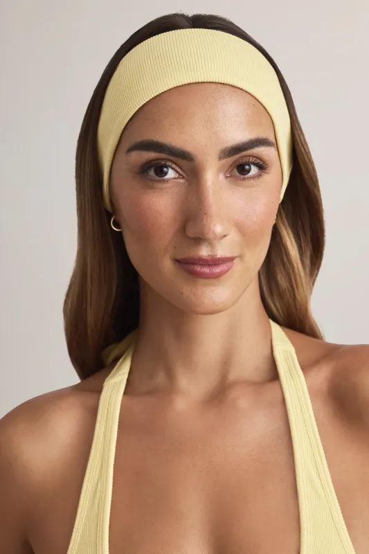 Modal Ribbed Headband in Lemon Sherbet sold by Oh Polly