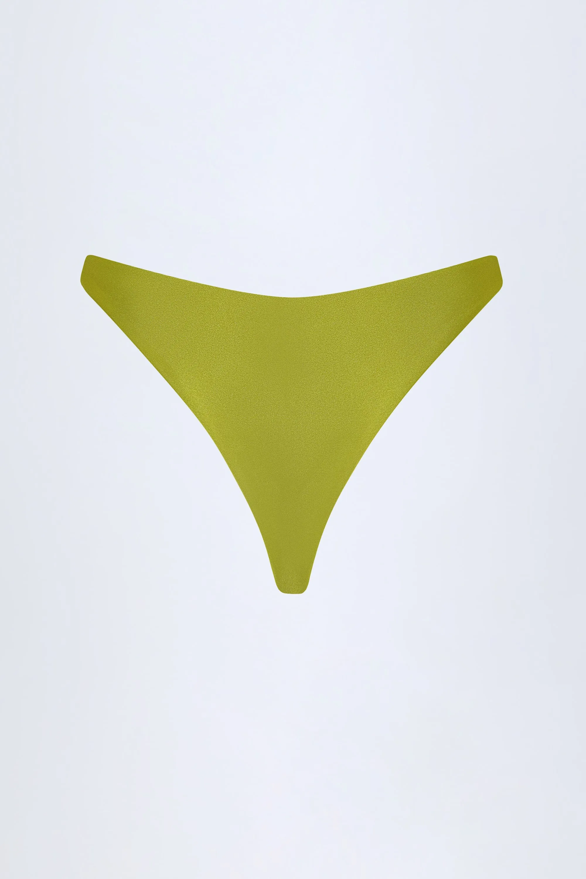 Bead-Embellished Cheeky Bikini Bottoms in Olive Green sold by Oh Polly product image thumbnail 4