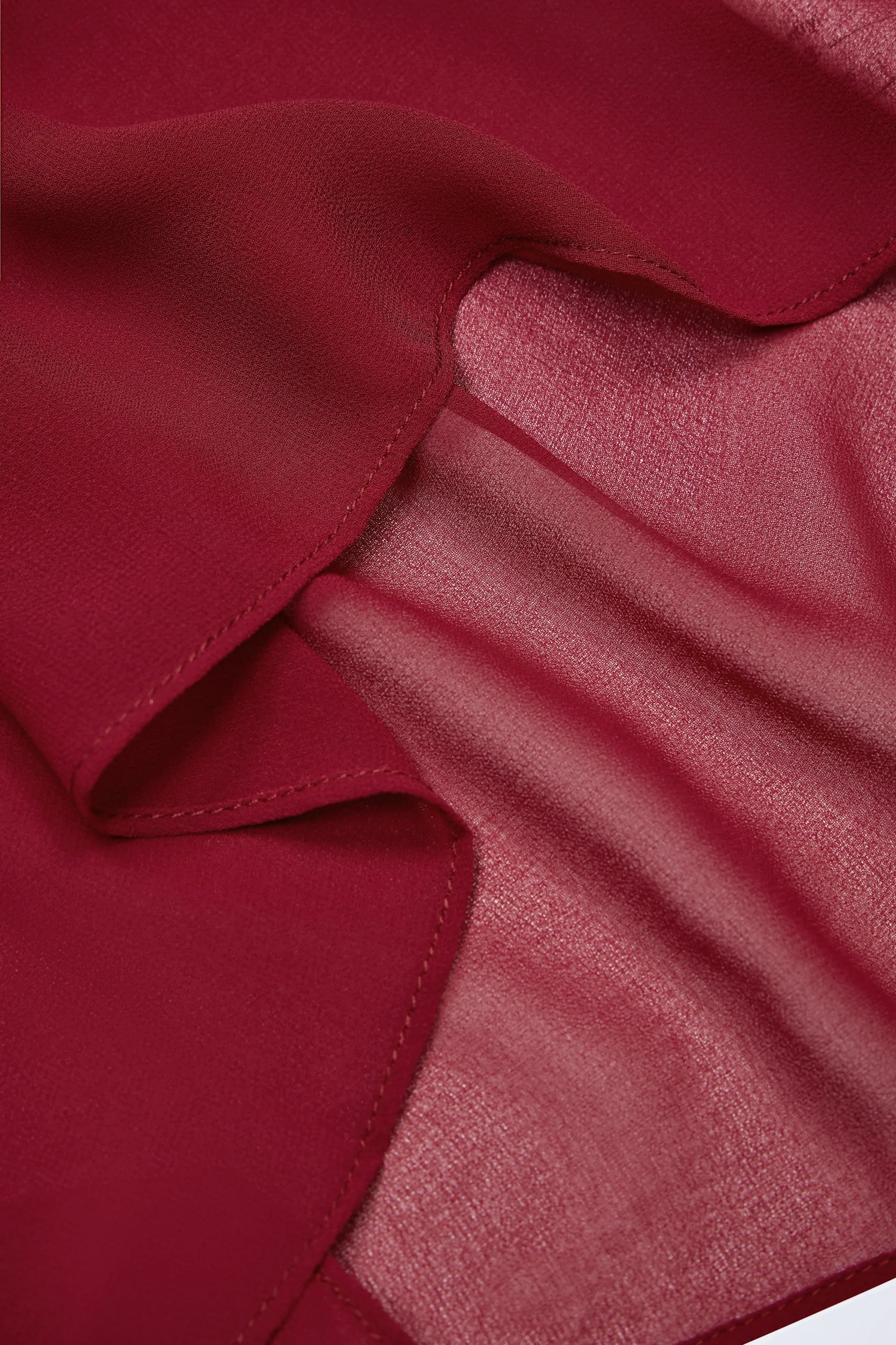 Cowl-Neck Backless Mini Dress in Dark Cherry sold by Oh Polly product image thumbnail 5