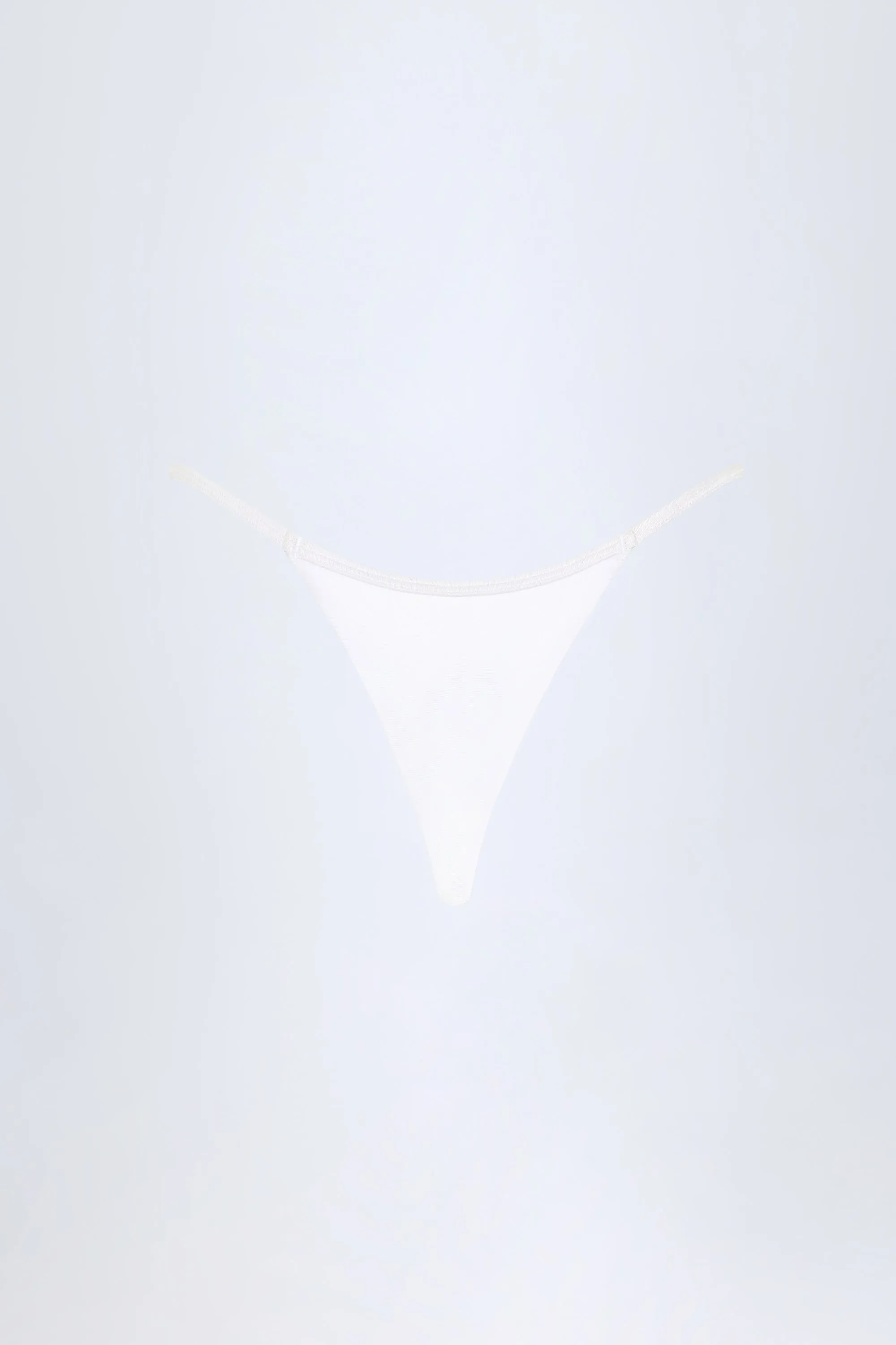 Charm-Detail Thong Bikini Bottoms in White sold by Oh Polly product image thumbnail 4
