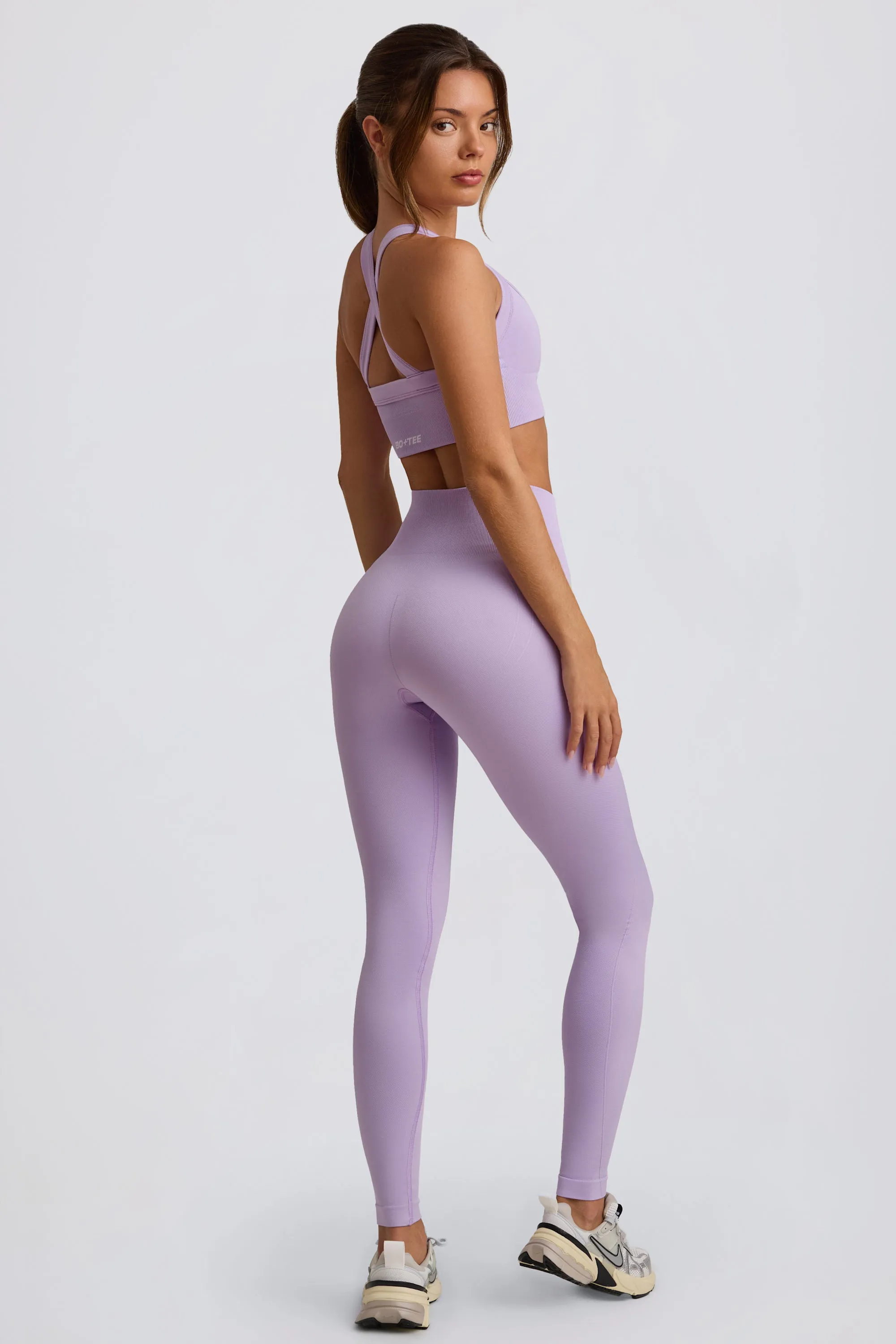 Super Sculpt Seamless High-Waist Leggings in Soft Lilac sold by Oh Polly product image thumbnail 2