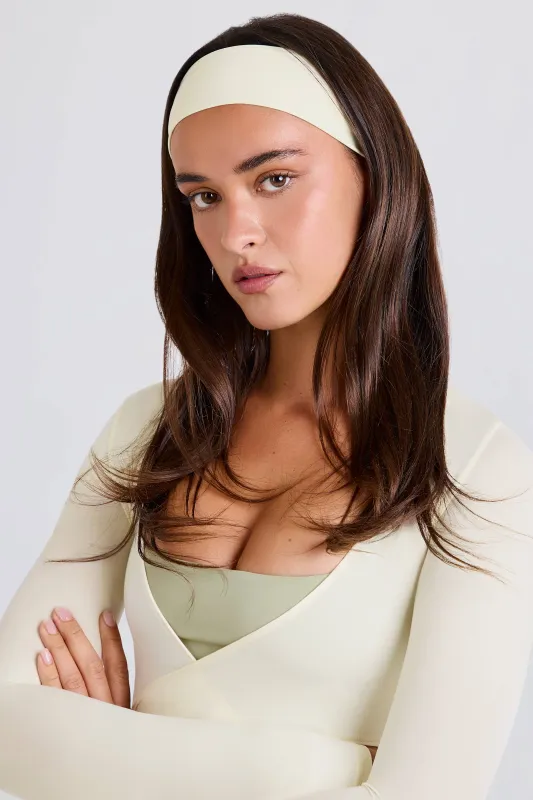 Stretch Headband in Cream sold by Oh Polly