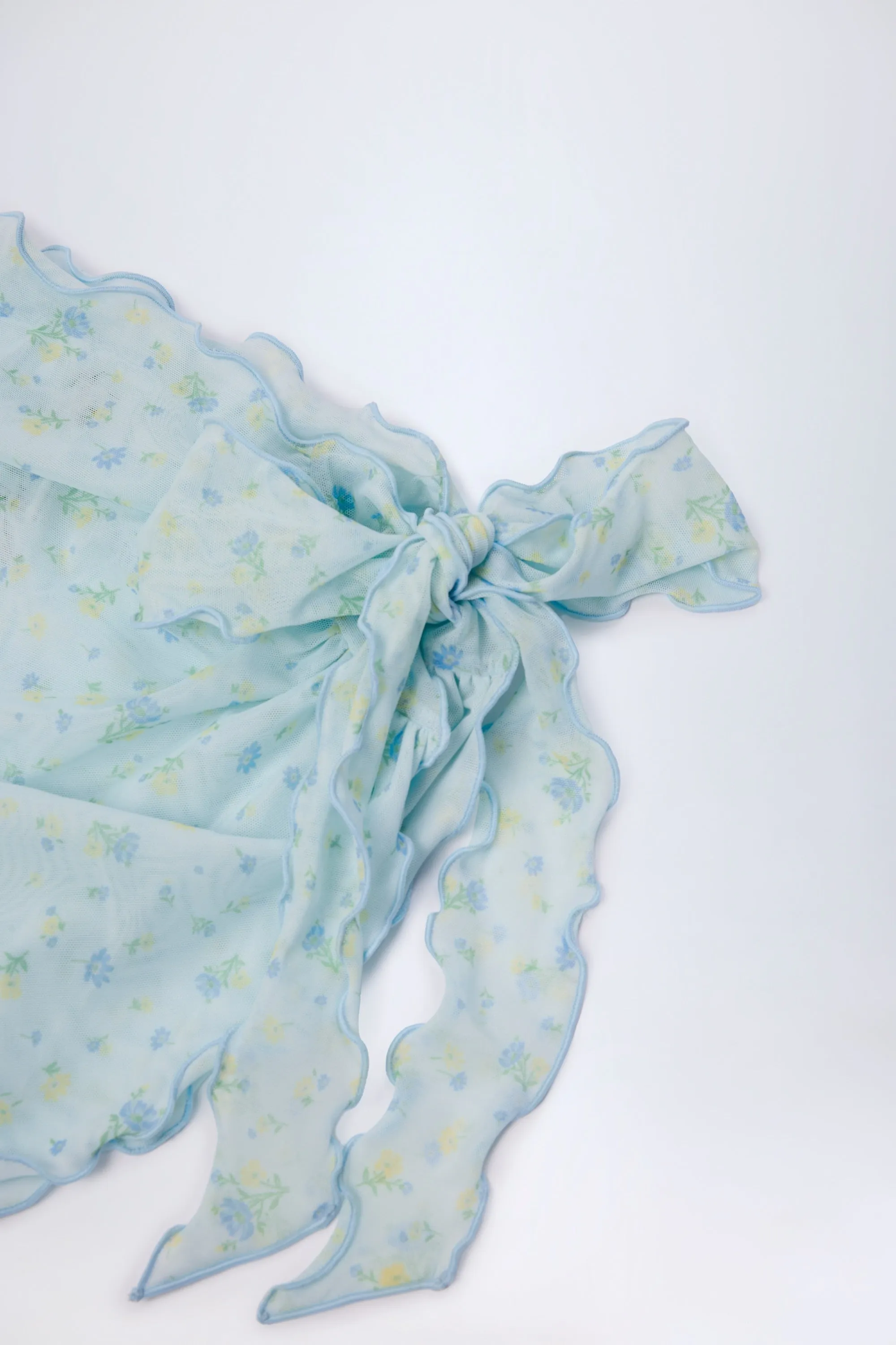 Side-Tie Sarong in Blue Floral sold by Oh Polly product image thumbnail 5