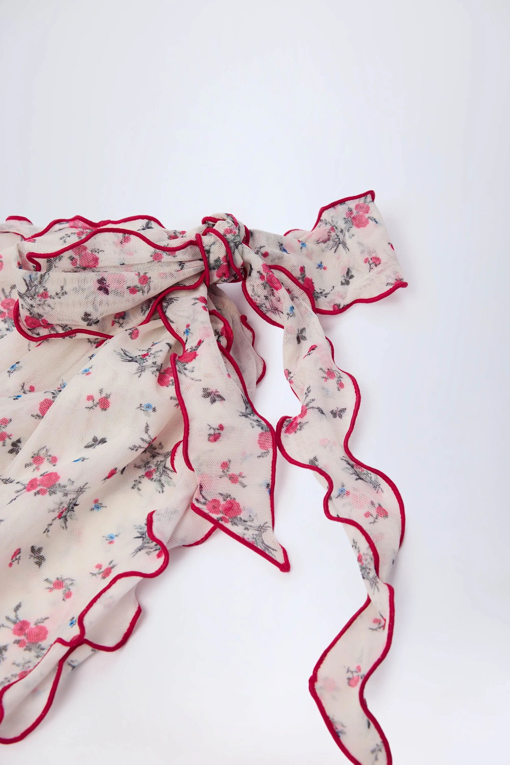 Side-Tie Sarong in Red Floral sold by Oh Polly product image thumbnail 5