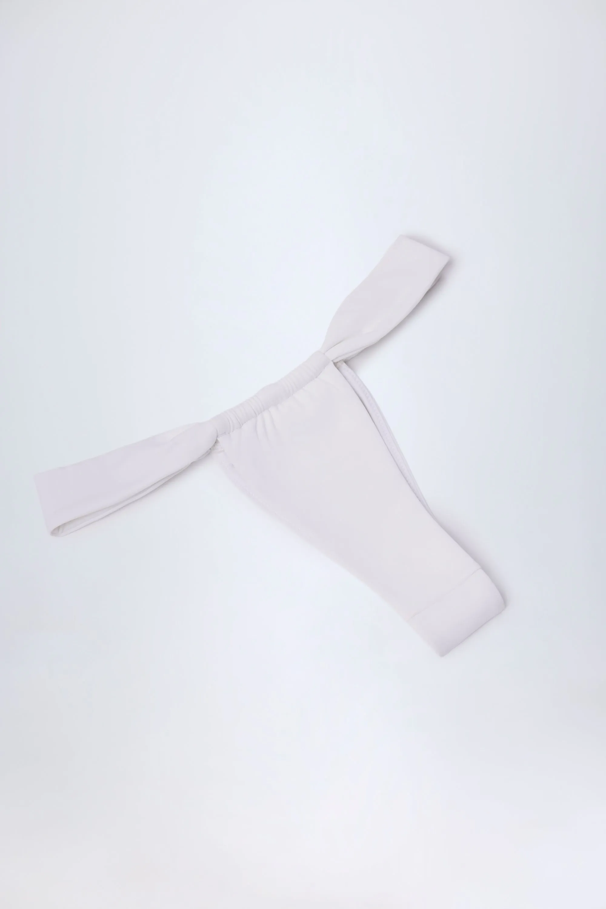 Ruched Thong Bikini Bottoms in White sold by Oh Polly product image thumbnail 5