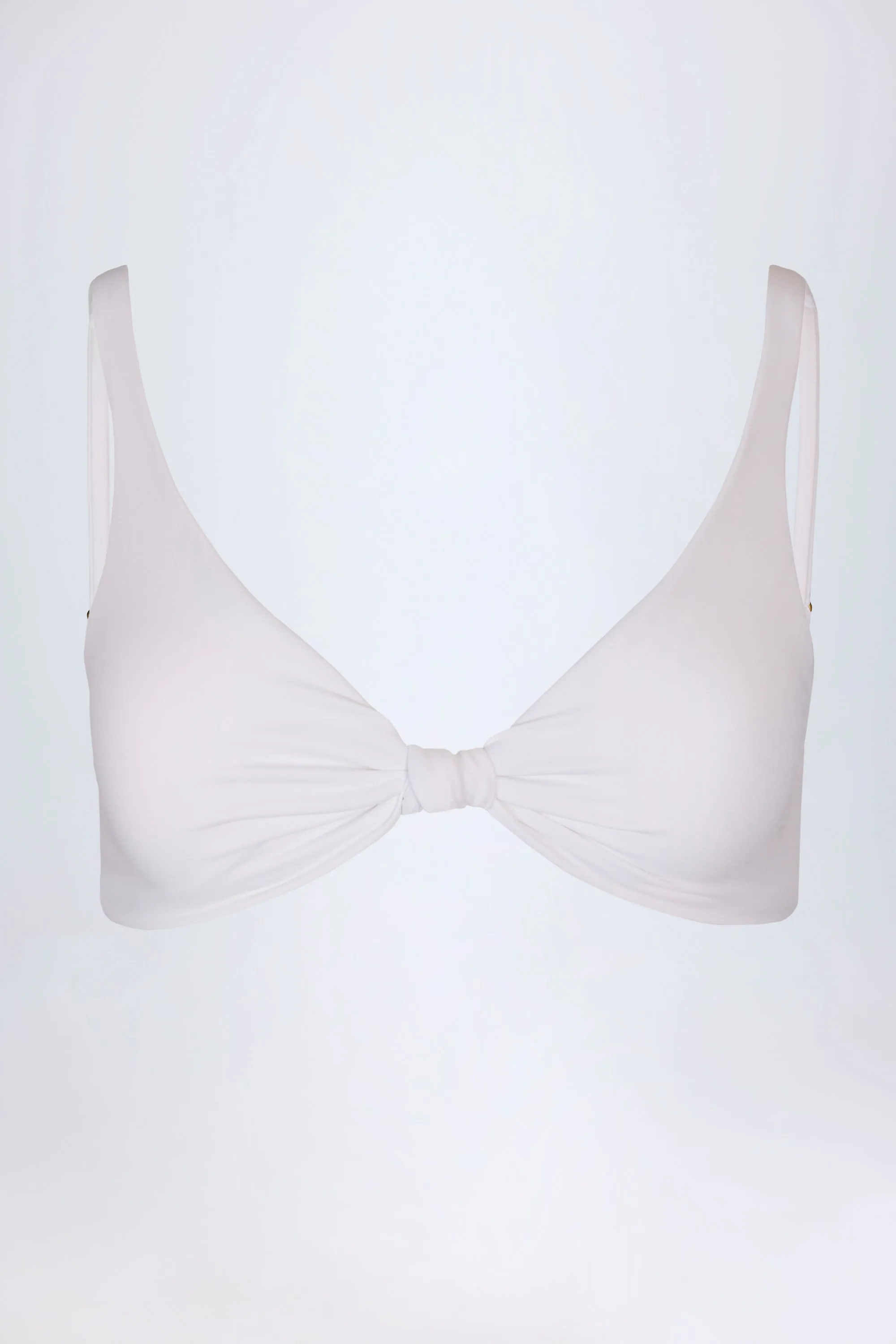 Knot-Detail Bikini Top in White sold by Oh Polly product image thumbnail 3