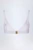 Knot-Detail Bikini Top in White sold by Oh Polly