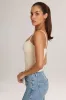 Modal Scoop-Neck Tank Top in Ivory sold by Oh Polly