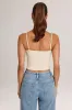 Modal Scoop-Neck Tank Top in Ivory sold by Oh Polly