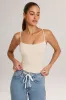 Modal Scoop-Neck Tank Top in Ivory sold by Oh Polly