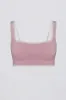 Soft Active Contrast Sports Bra in Powder Pink sold by Oh Polly