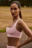 Soft Active Contrast Sports Bra in Powder Pink sold by Oh Polly