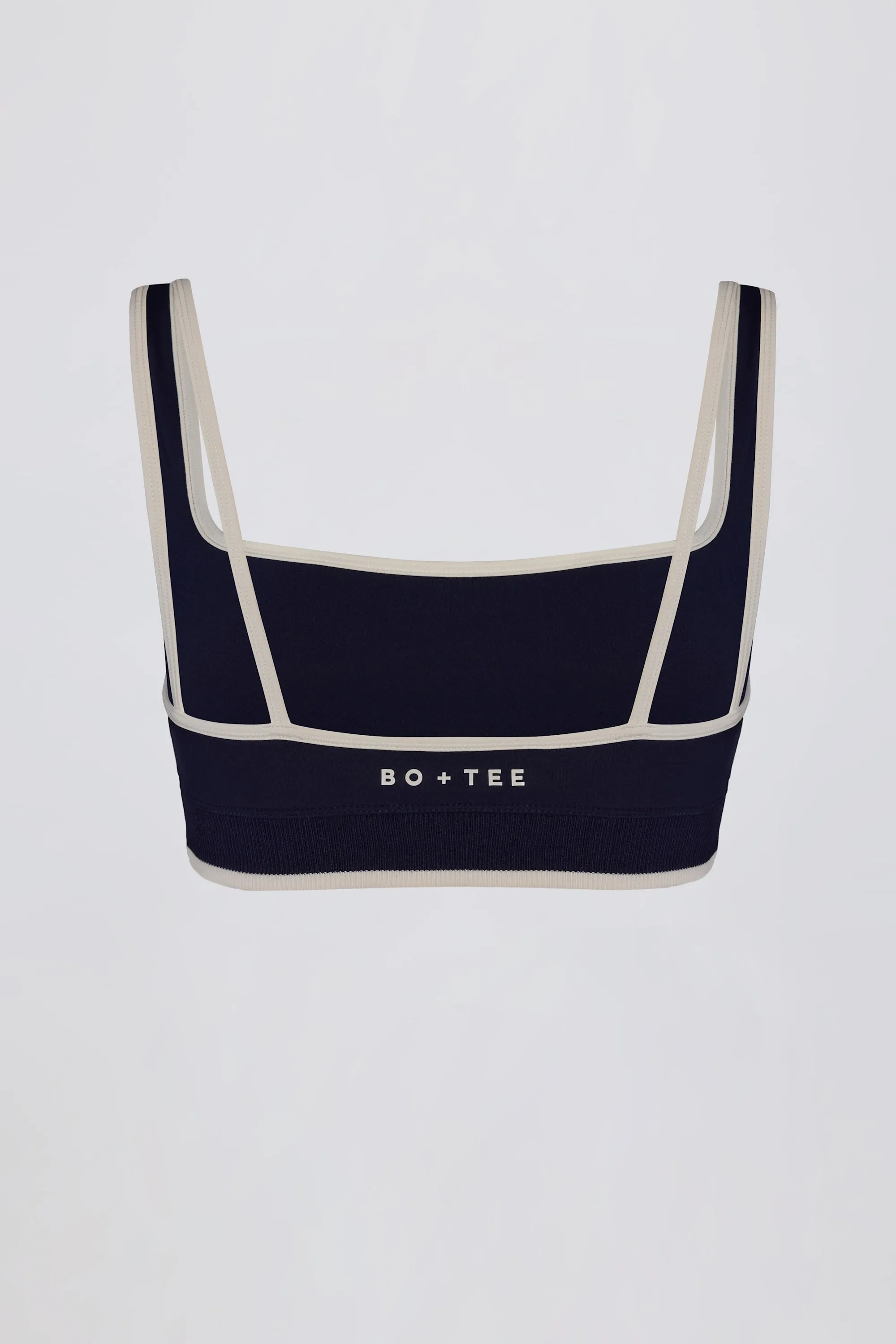 Soft Active Contrast Sports Bra in Classic Navy sold by Oh Polly product image thumbnail 5