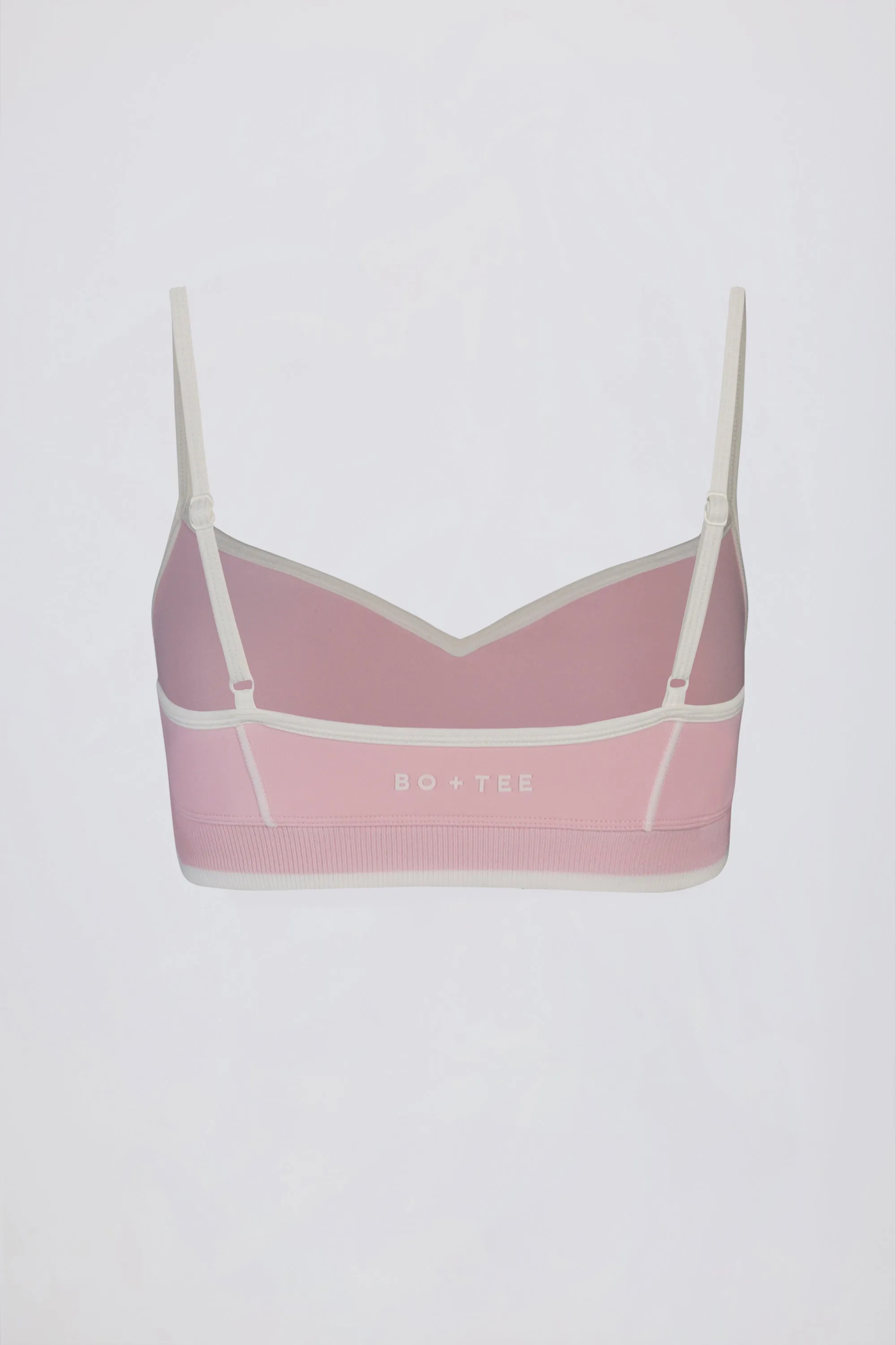 Soft Active Sweetheart-Neck Contrast Sports Bra in Powder Pink sold by Oh Polly product image thumbnail 5