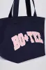 Oversized Tote Bag in Classic Navy sold by Oh Polly