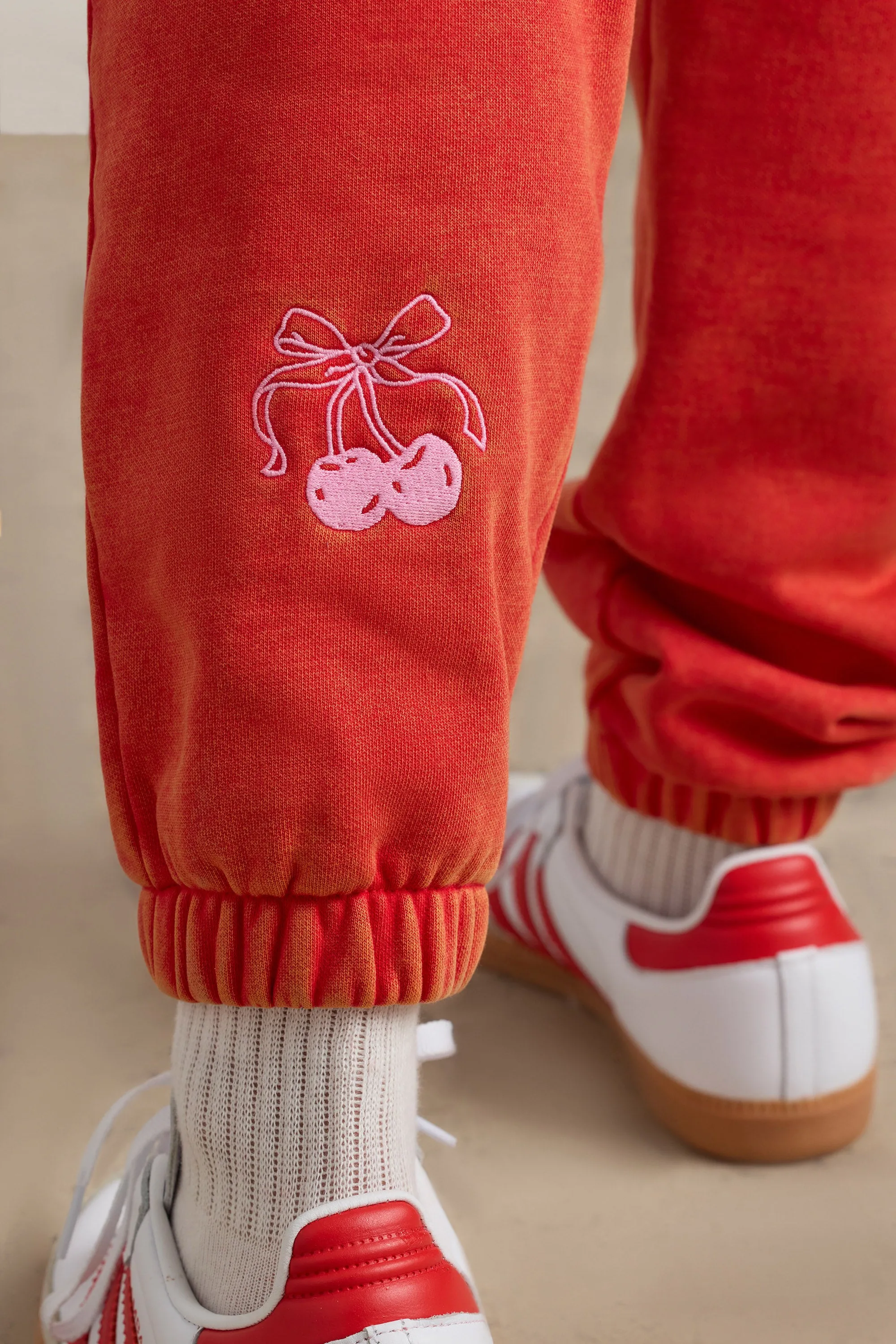 Oversized Joggers in Red sold by Oh Polly product image thumbnail 4