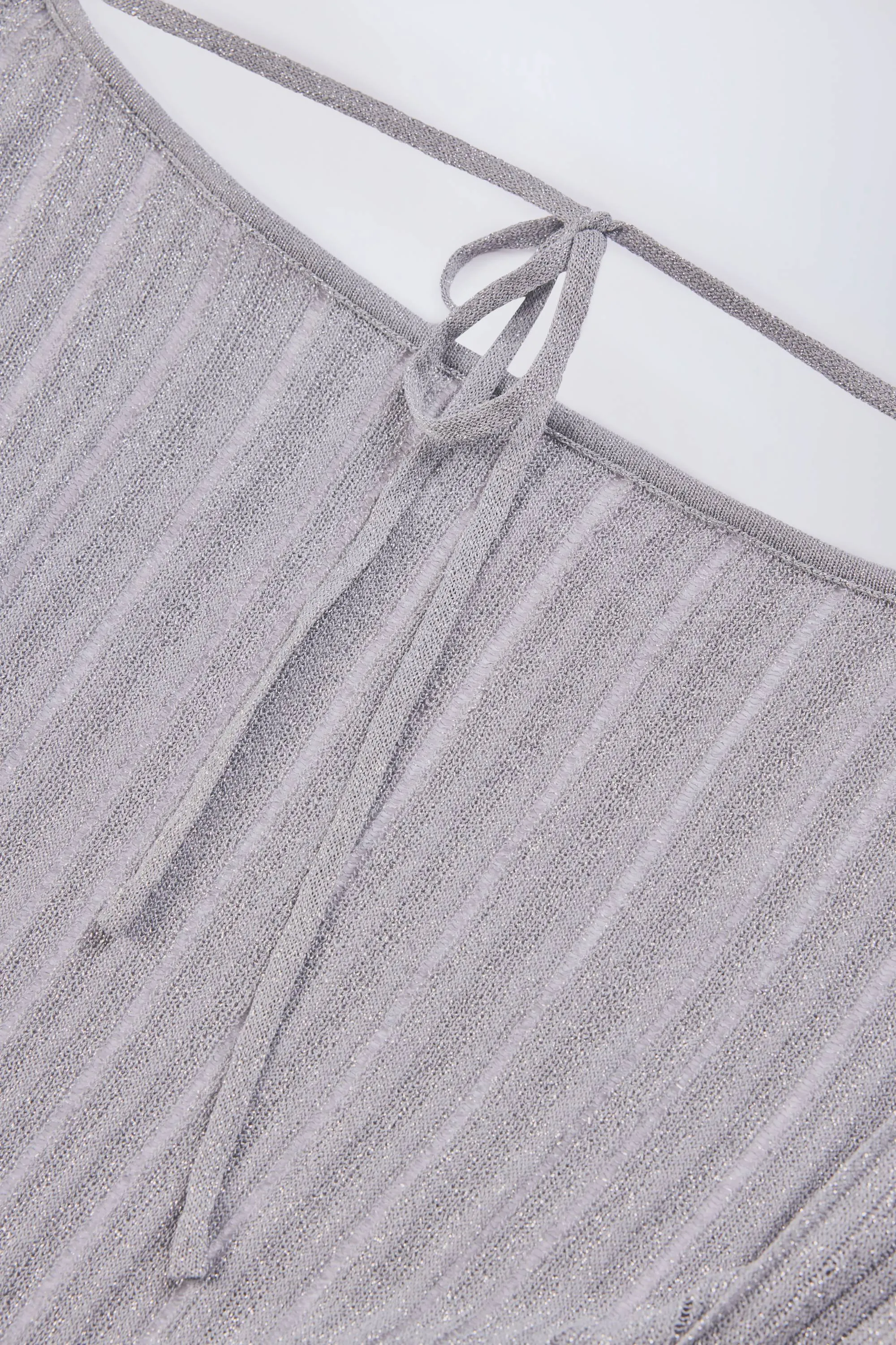 Backless Batwing Mini Dress in Silver sold by Oh Polly product image thumbnail 5