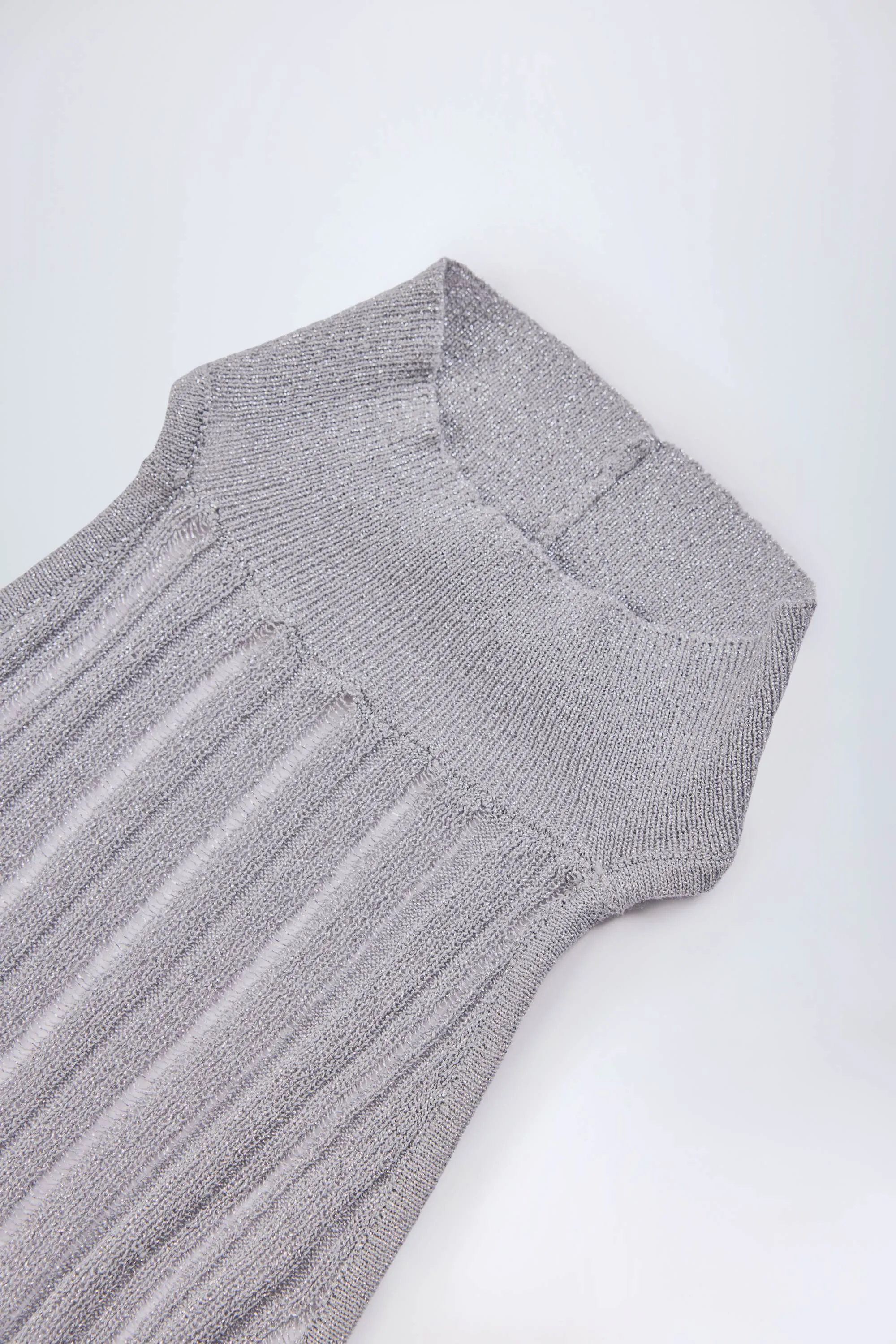 Backless Halterneck Maxi Dress in Silver sold by Oh Polly product image thumbnail 5