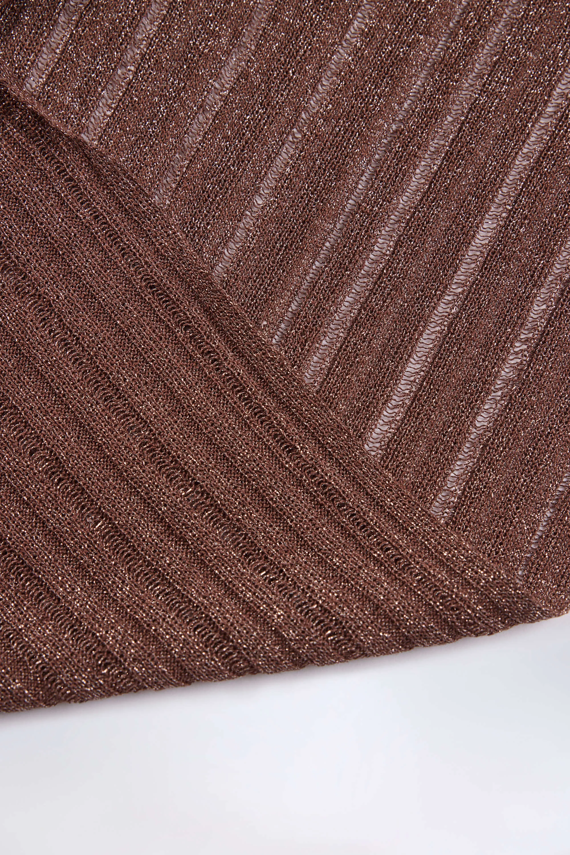 Plunge Halterneck Crop Top in Bronze sold by Oh Polly product image thumbnail 5