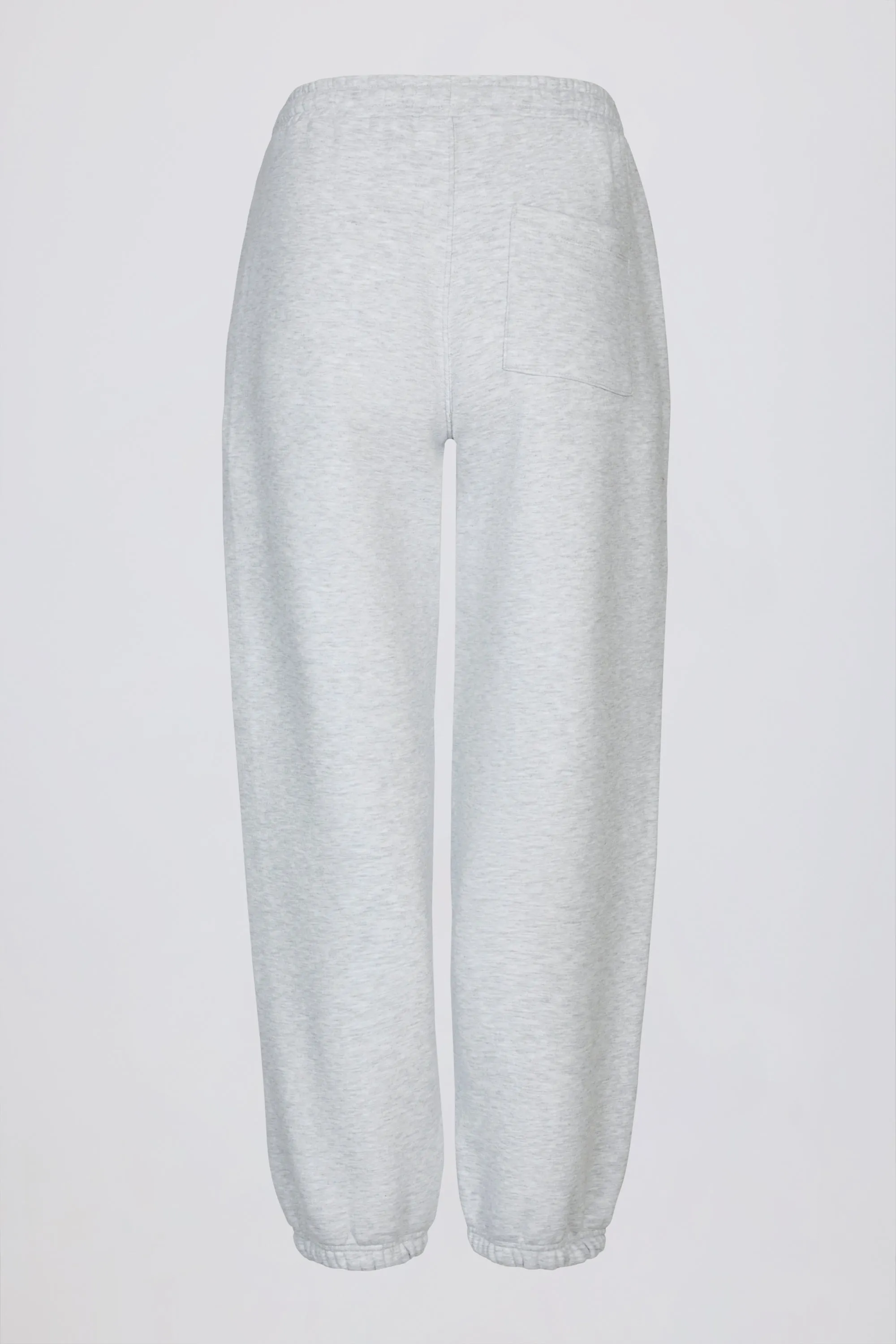 Brushed Cotton Jersey Mid-Rise Relaxed Joggers in Grey Marl sold by Oh Polly product image thumbnail 4