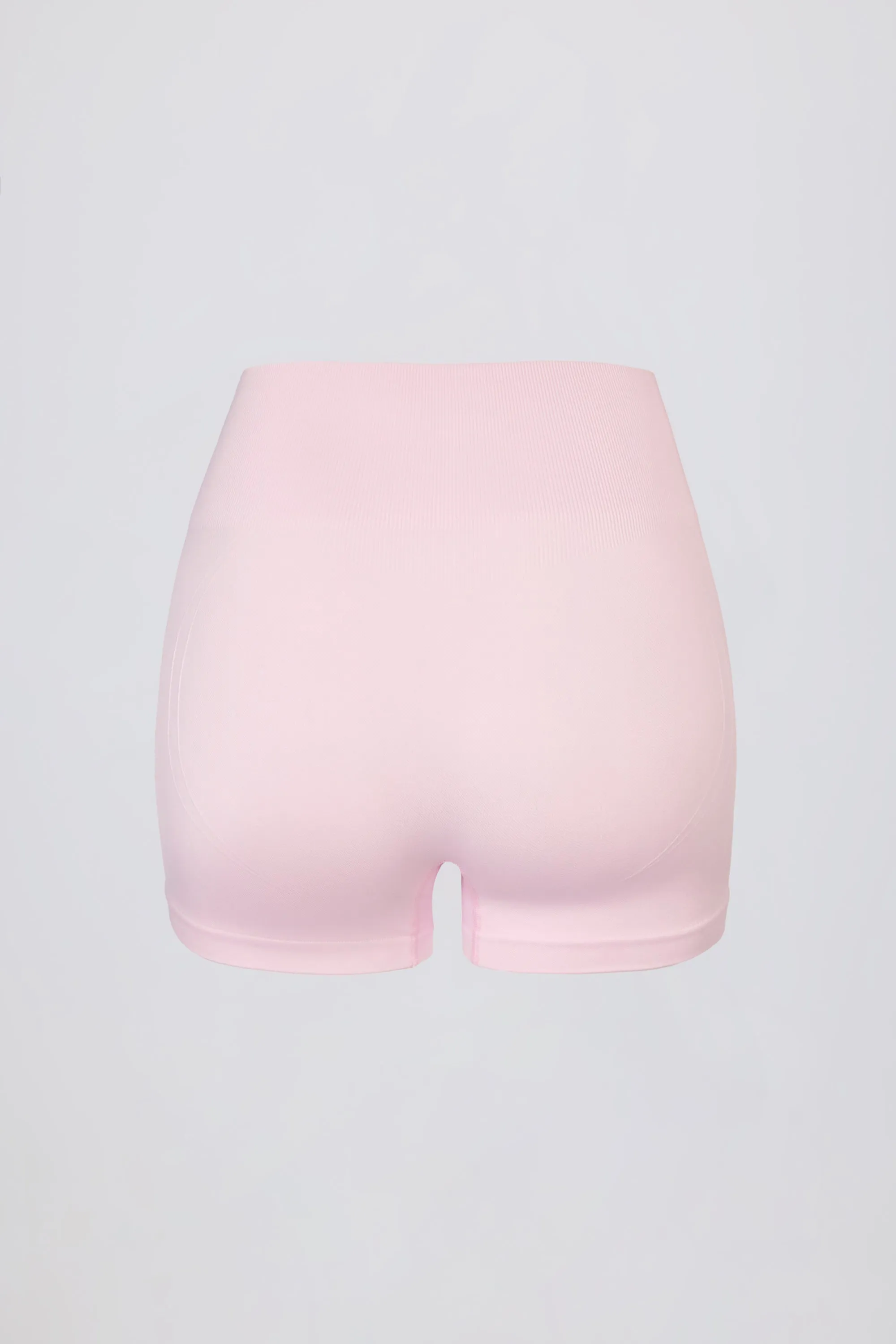 Super Sculpt Seamless Mini Shorts in Powder Pink sold by Oh Polly product image thumbnail 4