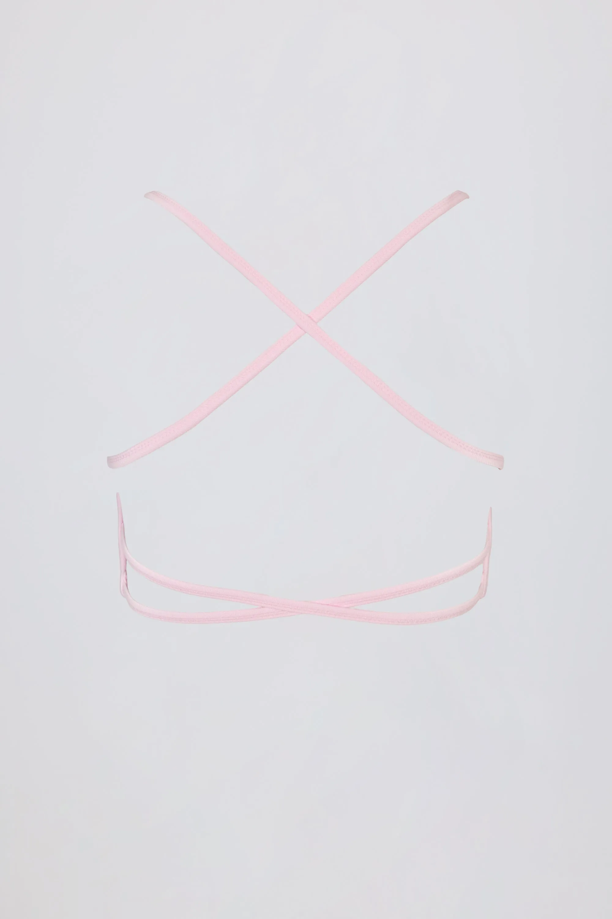 Super Sculpt Seamless Backless Sports Bra in Powder Pink sold by Oh Polly product image thumbnail 4