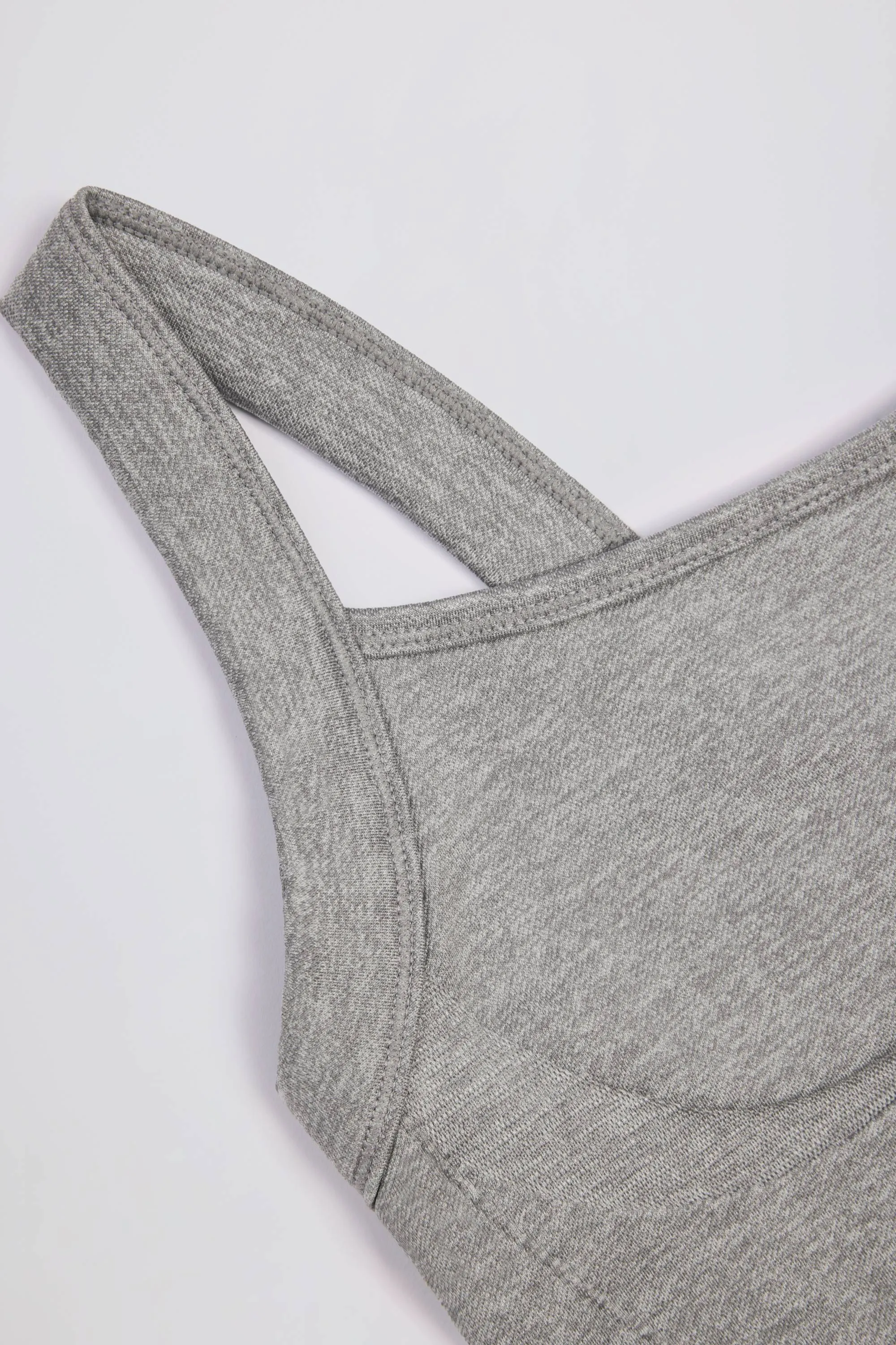 Super Sculpt Seamless Longline Camisole Top in Grey Marl sold by Oh Polly product image thumbnail 5