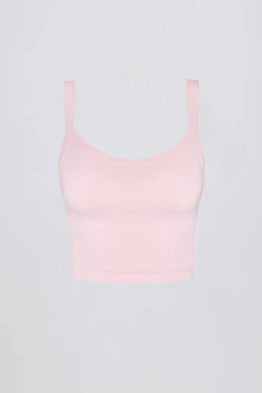 Super Sculpt Seamless Longline Camisole Top in Powder Pink sold by Oh Polly