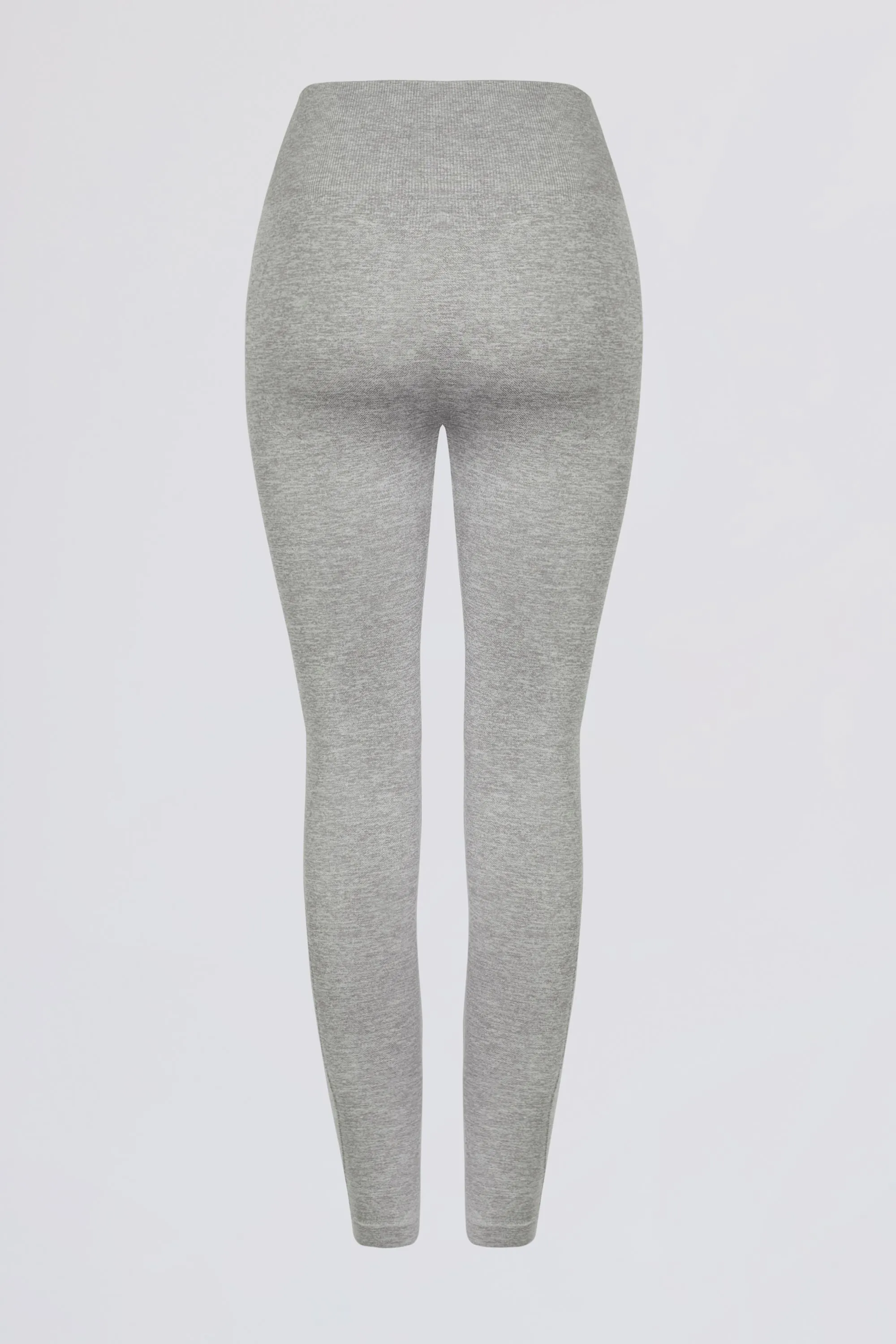 Super Sculpt Seamless High-Waist Leggings in Grey Marl sold by Oh Polly product image thumbnail 4