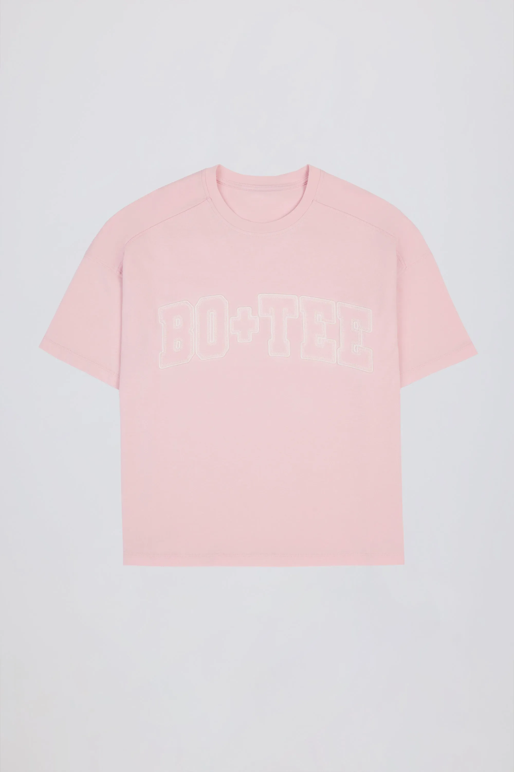 Oversized Cotton-Jersey T-Shirt in Powder Pink sold by Oh Polly