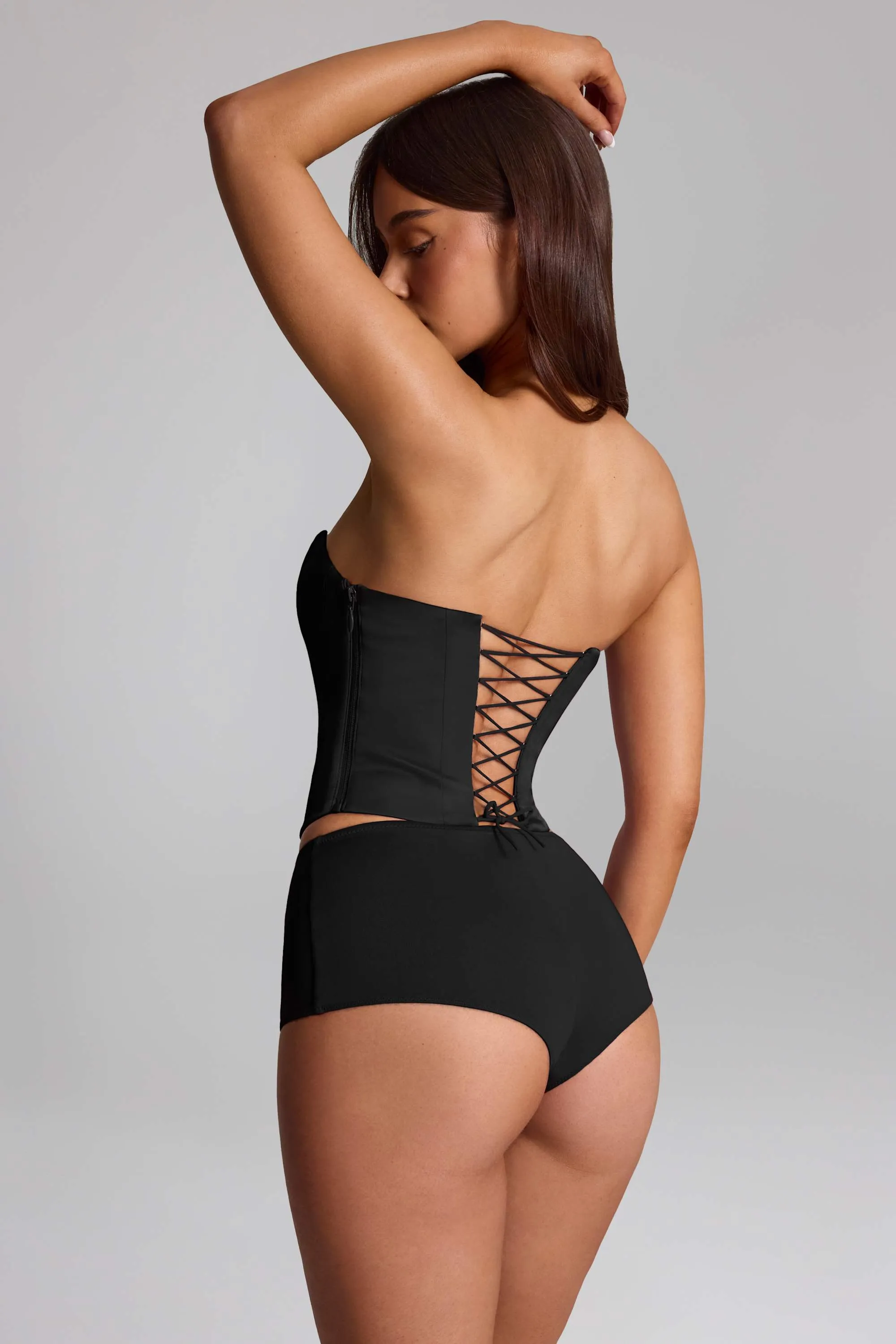 Slinky Jersey Low-Rise Hot Pants in Black sold by Oh Polly product image thumbnail 2