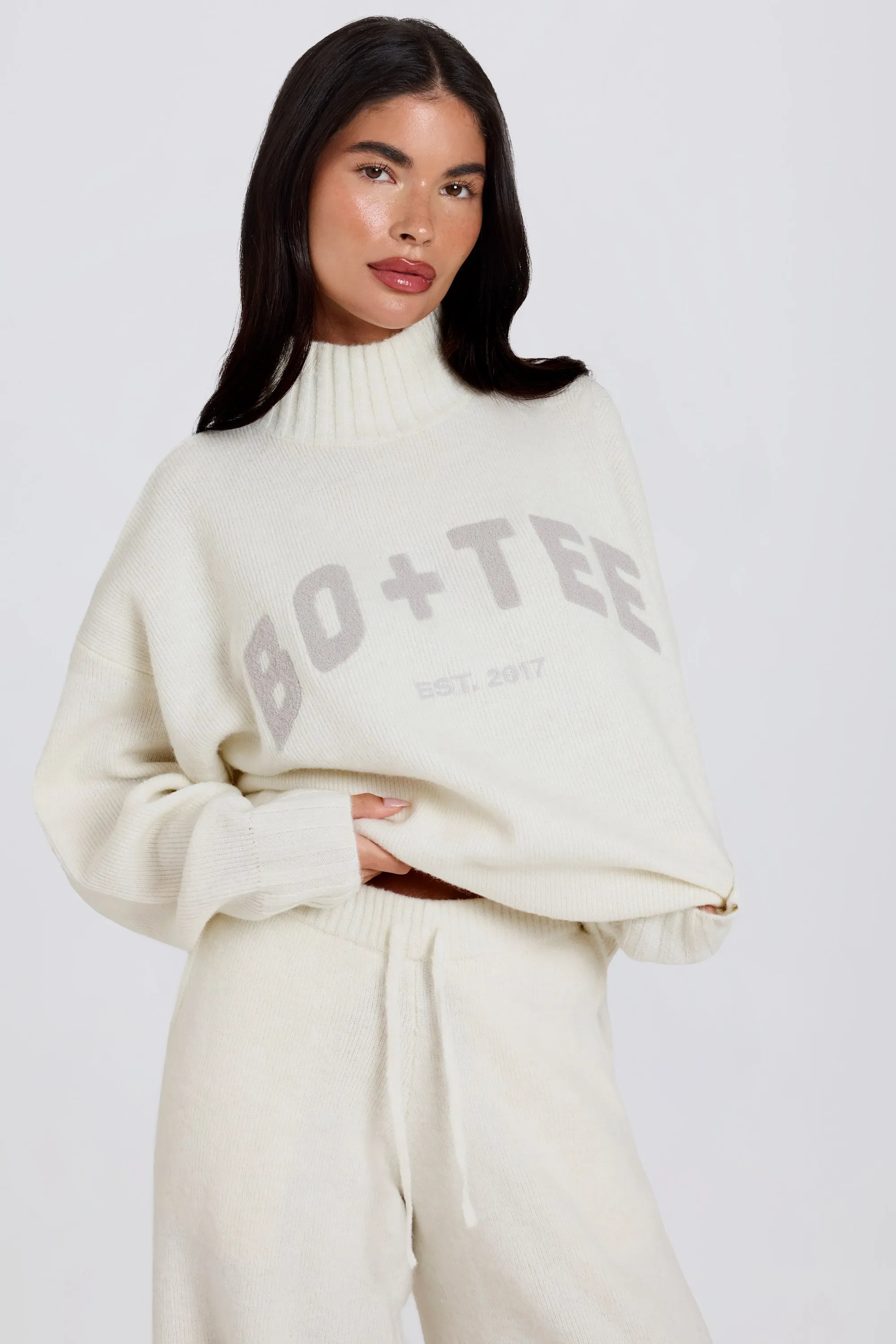 Soft Knit Oversized Jumper in Ivory sold by Oh Polly product image thumbnail 2