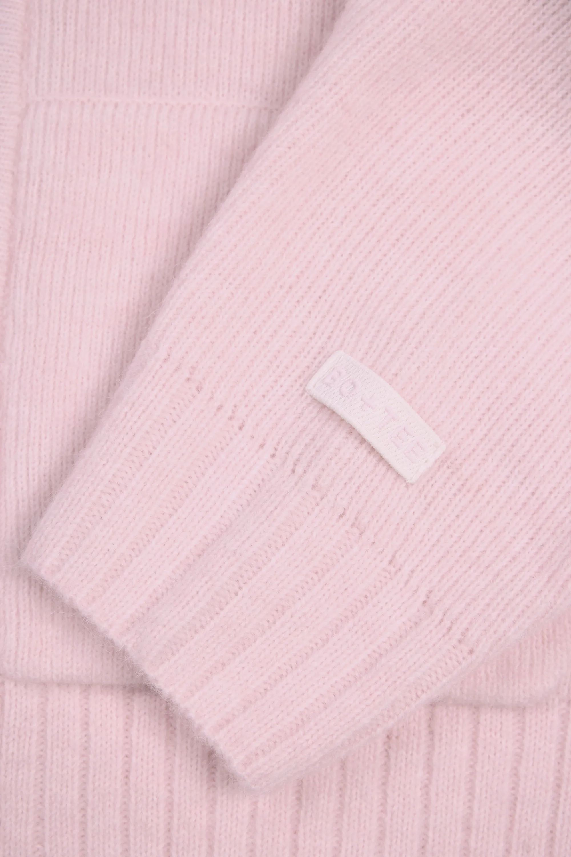 Soft Knit Zip-Up Cropped Hoodie in Soft Pink sold by Oh Polly product image thumbnail 5