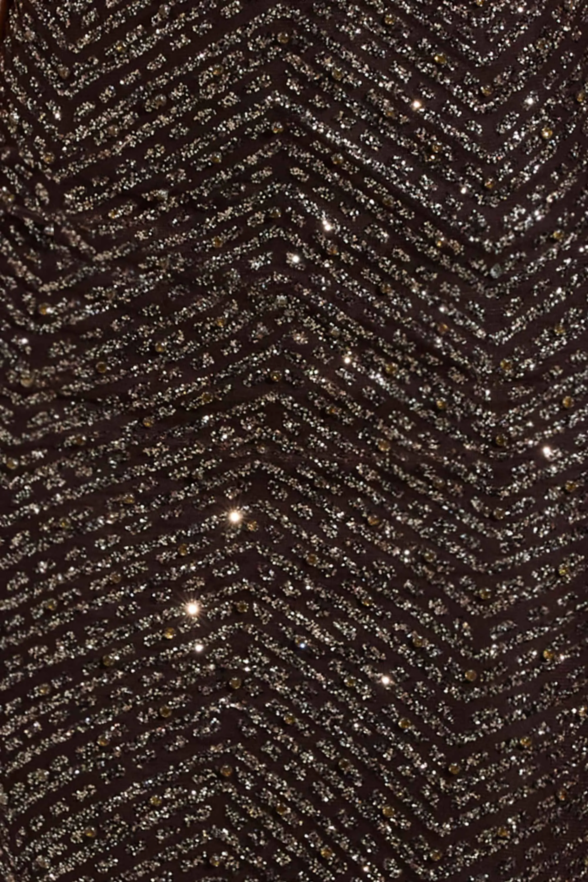 Embellished Scoop-Neck Thigh-Split Maxi Dress in Brown sold by Oh Polly product image thumbnail 4