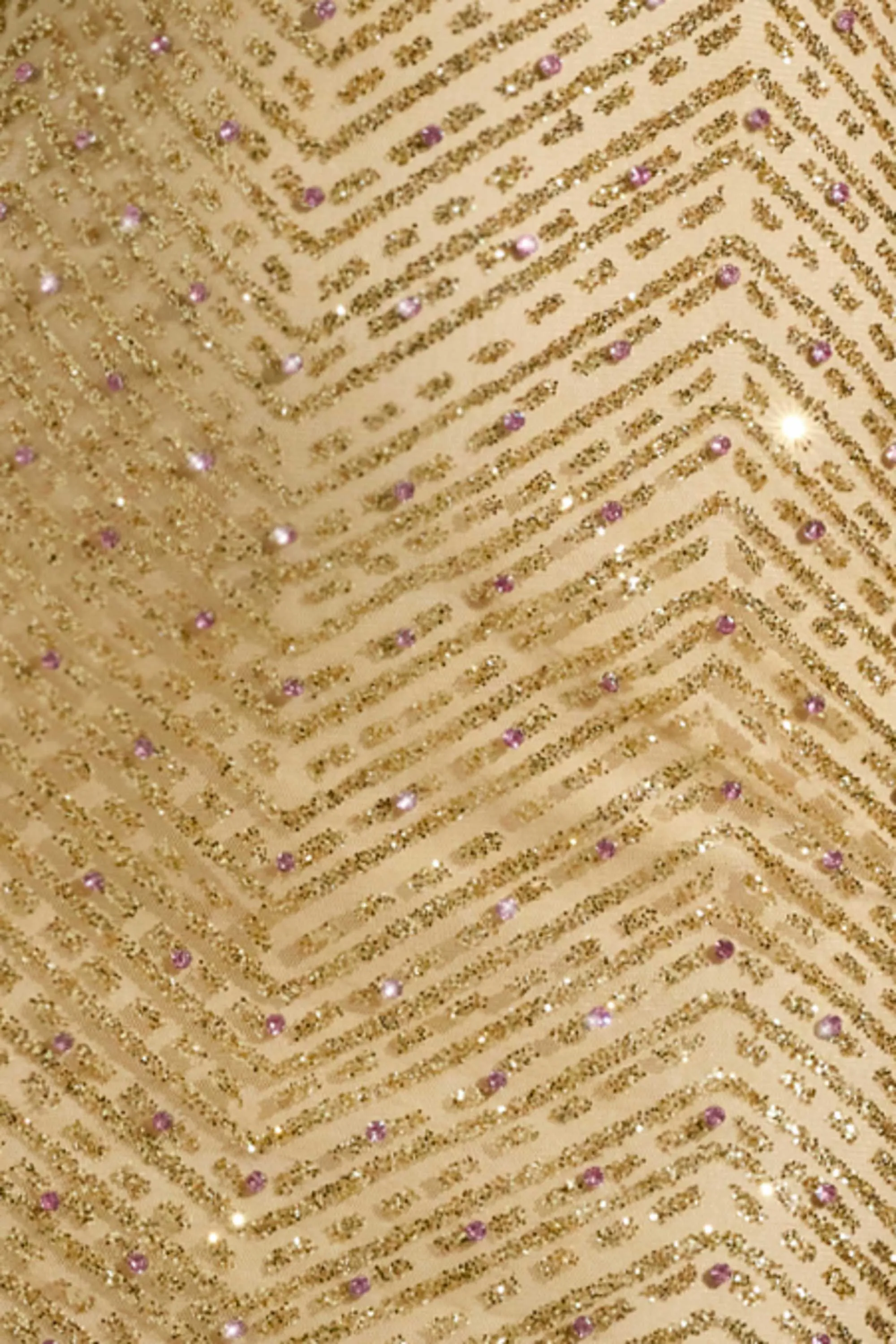 Embellished Cowl-Neck Maxi Dress in Gold sold by Oh Polly product image thumbnail 4