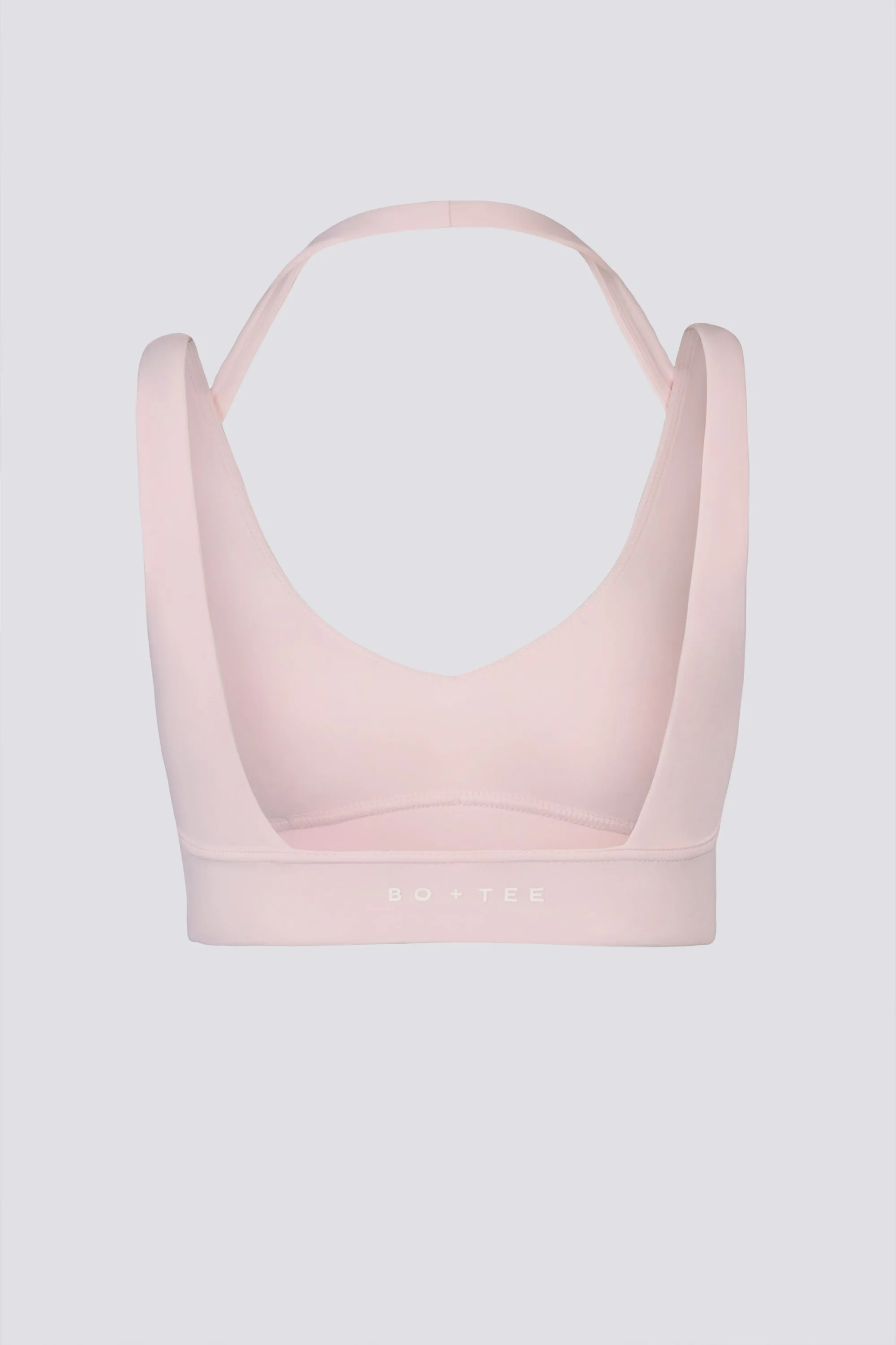 Soft Active Open-Back Sports Bra in Ballet Pink sold by Oh Polly product image thumbnail 4