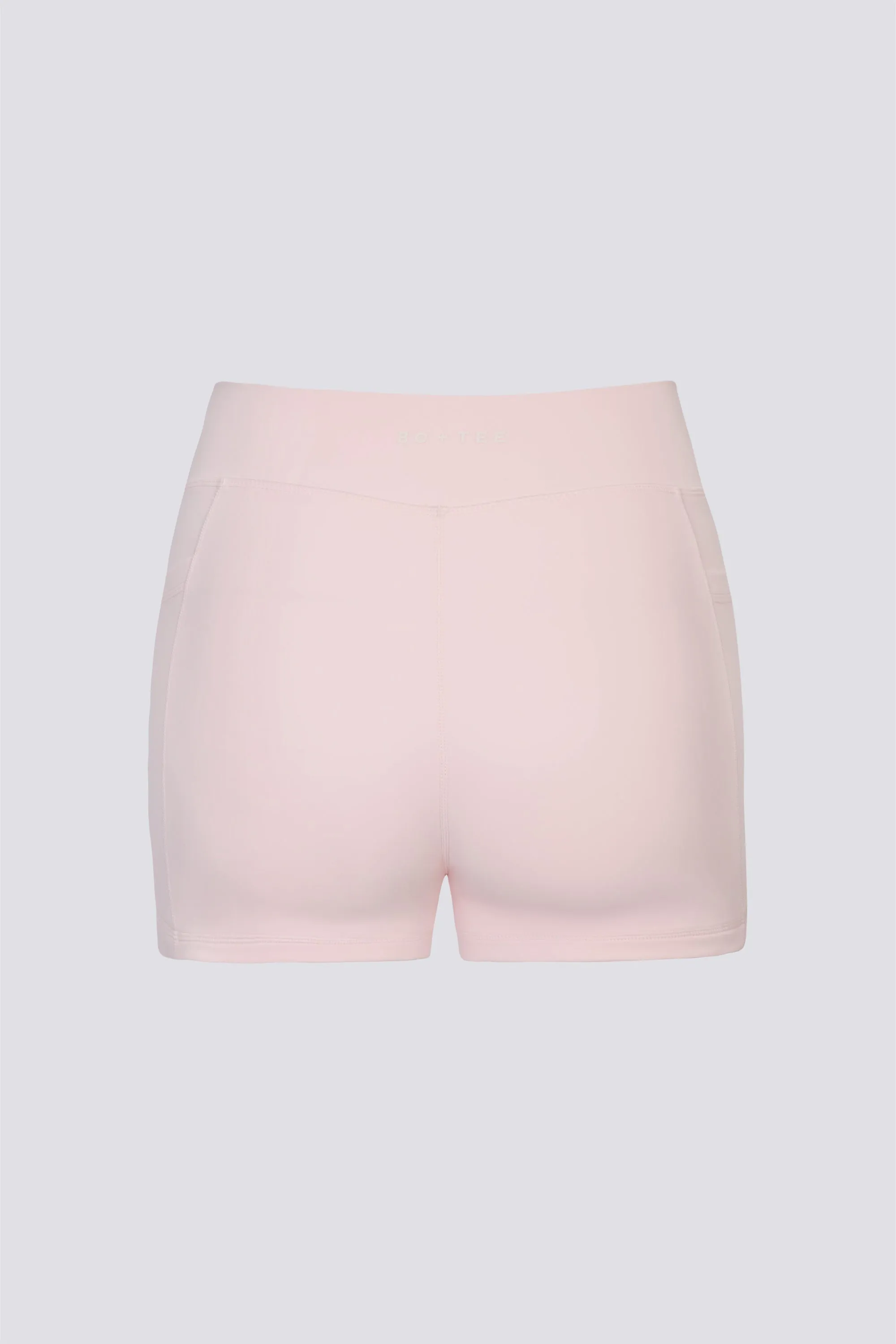 Soft Active V-Waist Pocket Mini Shorts in Ballet Pink sold by Oh Polly product image thumbnail 4