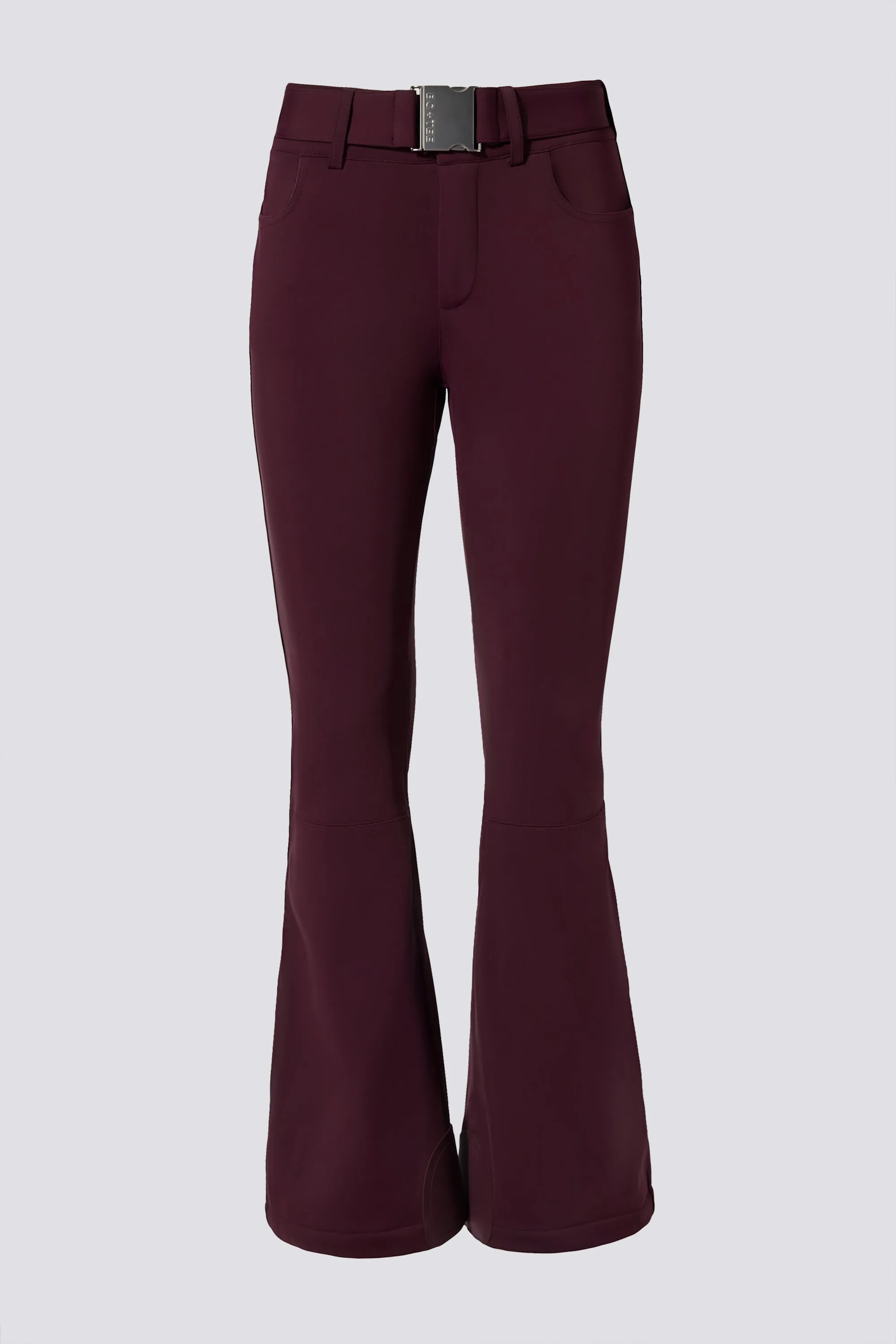 Waterproof Belted Ski Salopettes in Burgundy sold by Oh Polly product image thumbnail 3