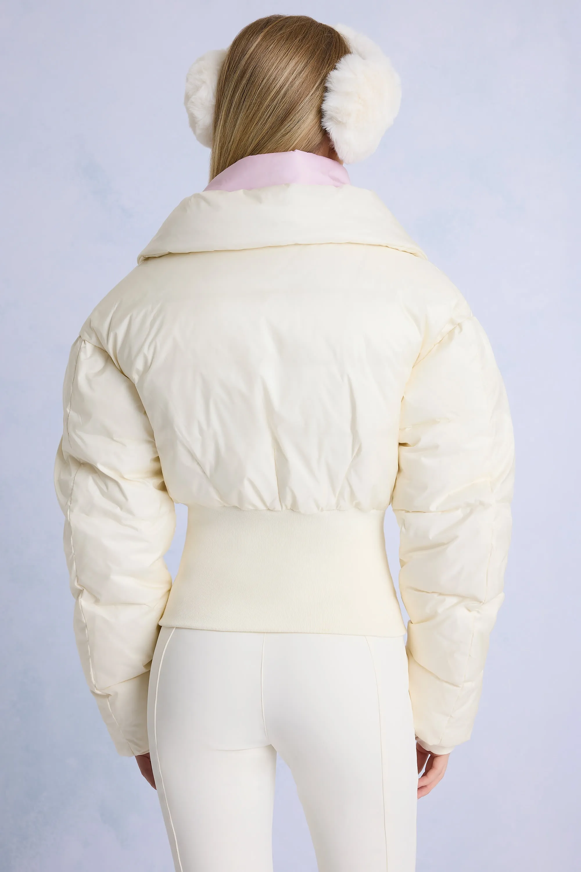 Waterproof Layered Ski Jacket in Ice sold by Oh Polly product image thumbnail 2