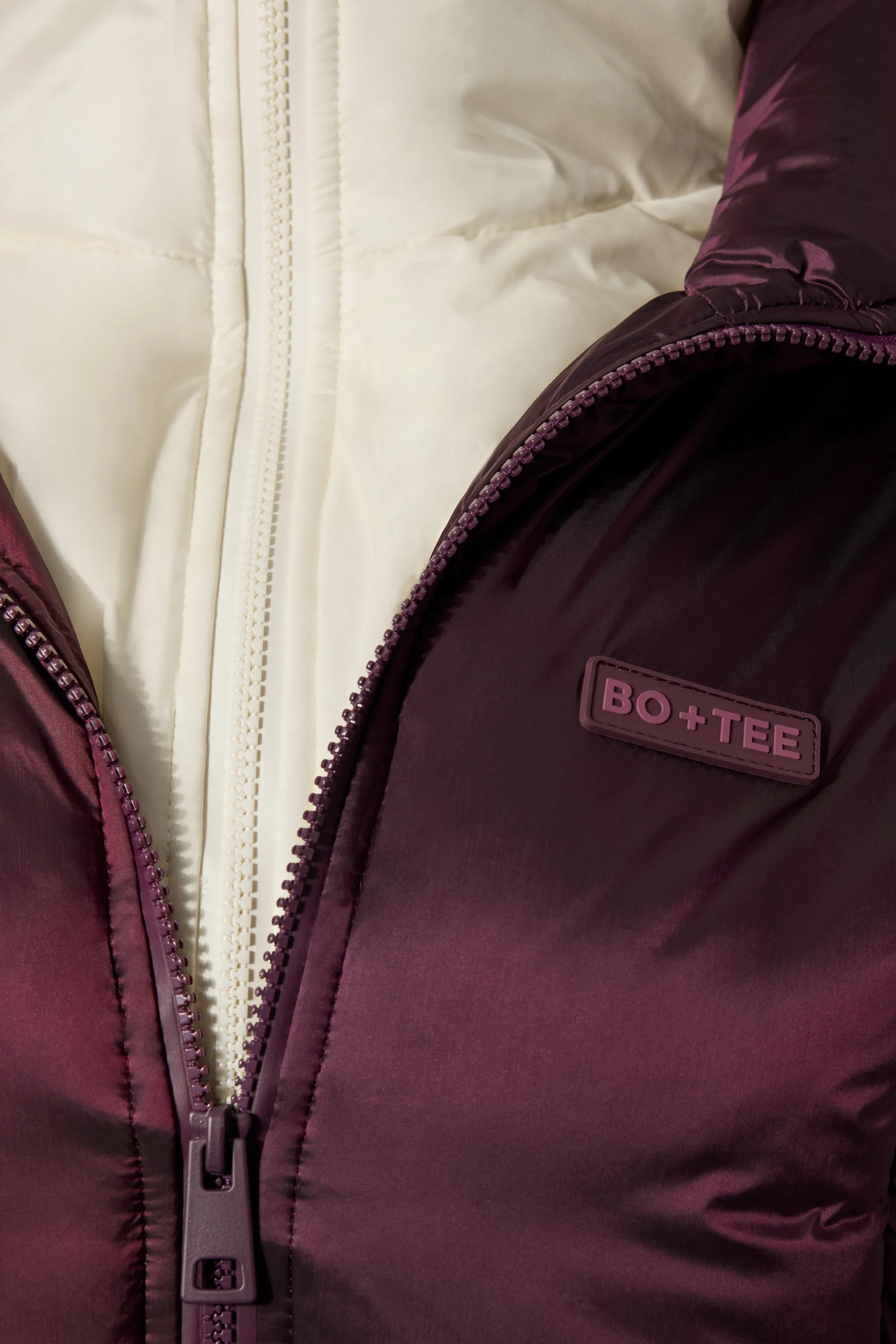 Waterproof Layered Ski Jacket in Burgundy sold by Oh Polly product image thumbnail 5