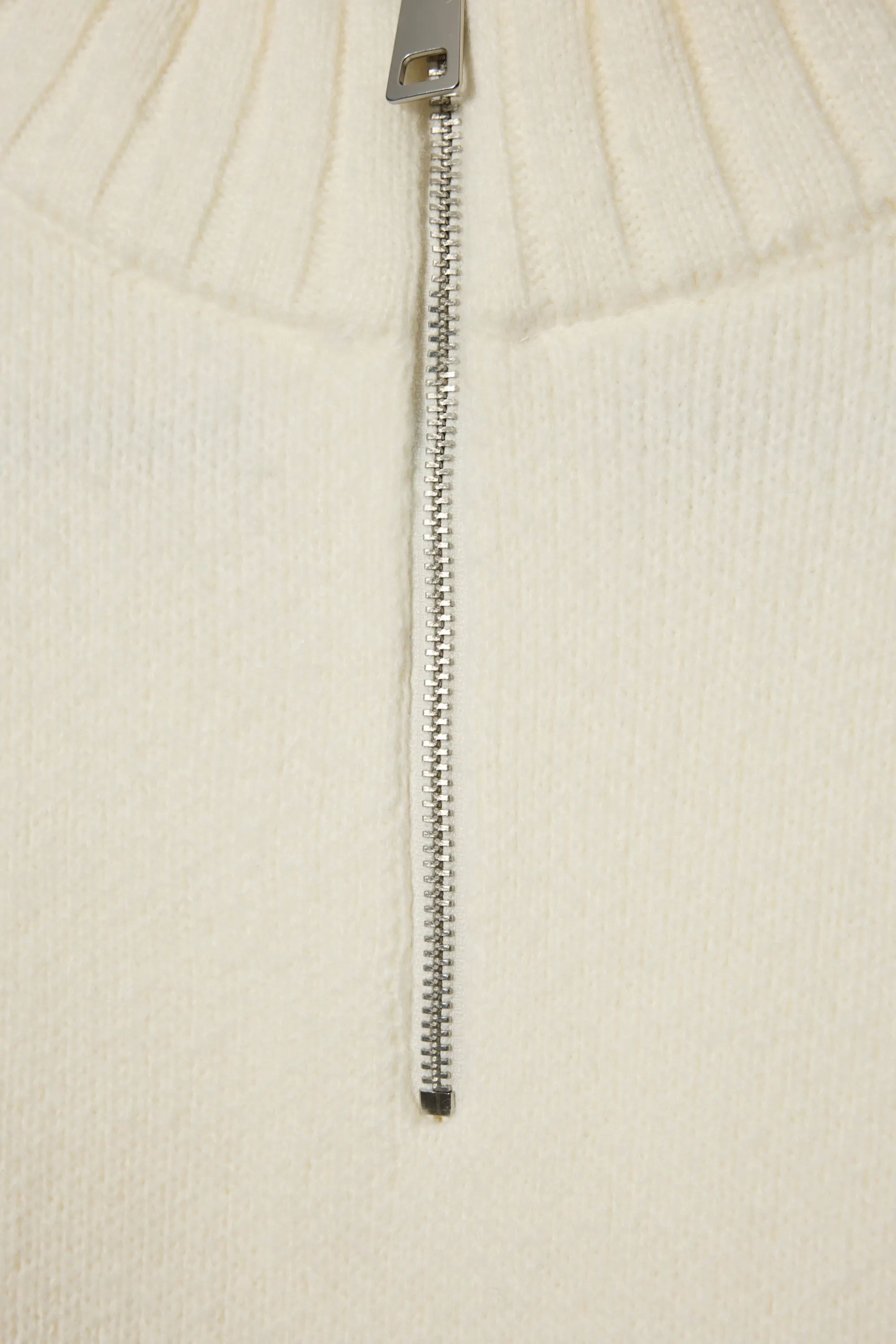 Knit Quarter-Zip Turtleneck Oversized Jumper in Burgundy sold by Oh Polly product image thumbnail 5