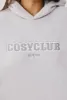 Oversized Fleece Hooded Sweatshirt in Fog sold by Oh Polly