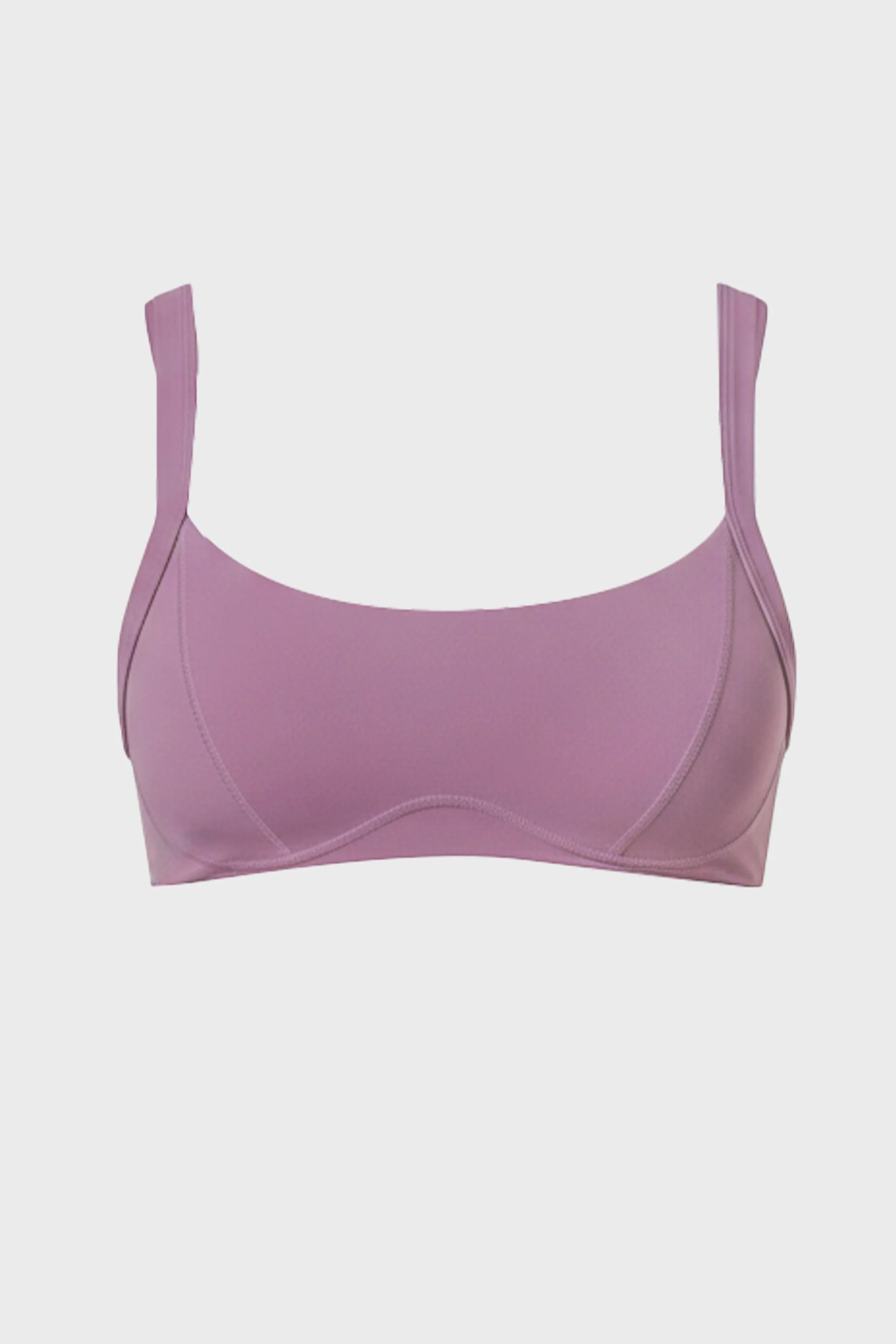 Soft Active Seam-Detail Sports Bra in Plum sold by Oh Polly product image thumbnail 2
