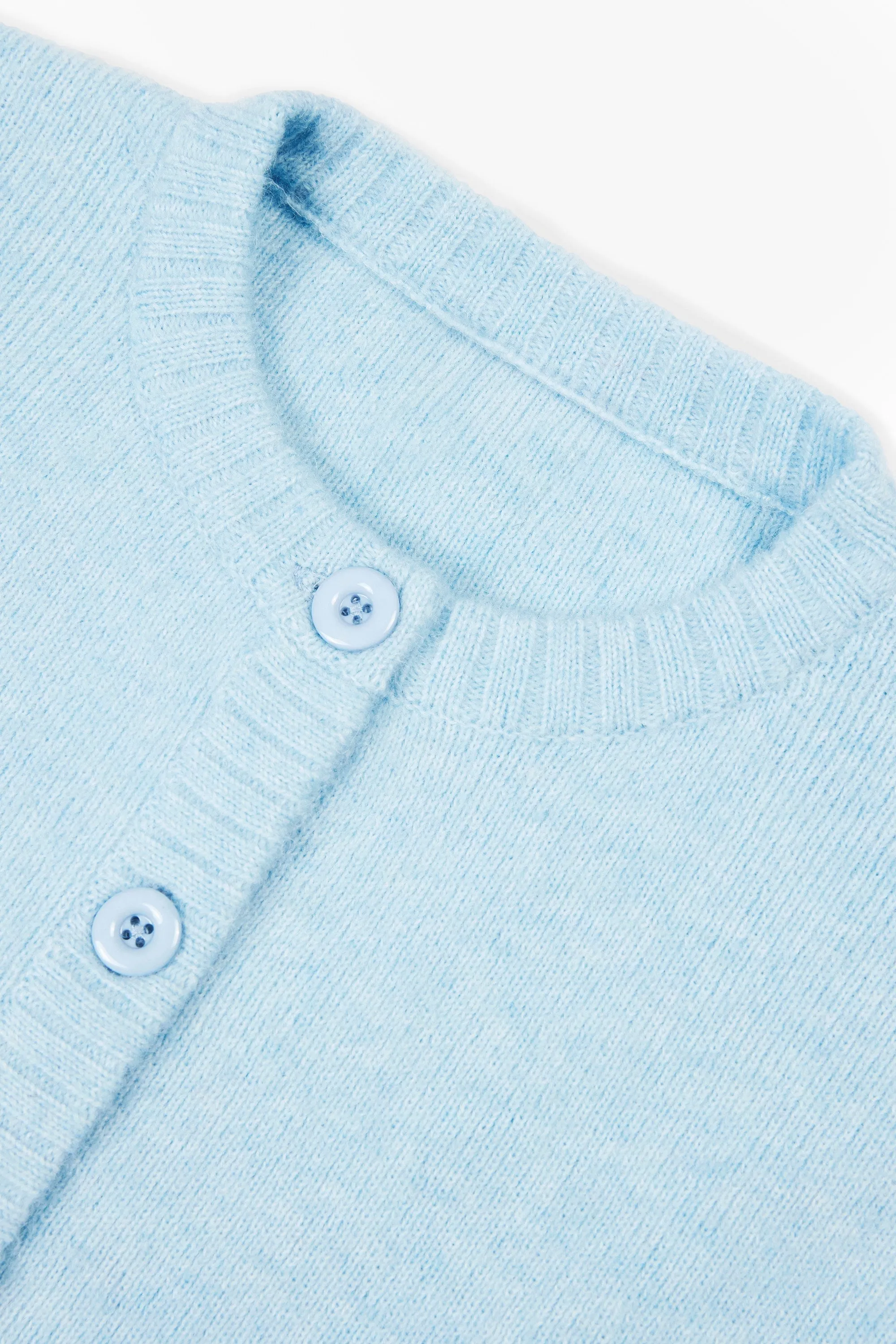 Knit Cropped Cardigan in Powder Blue sold by Oh Polly product image thumbnail 5