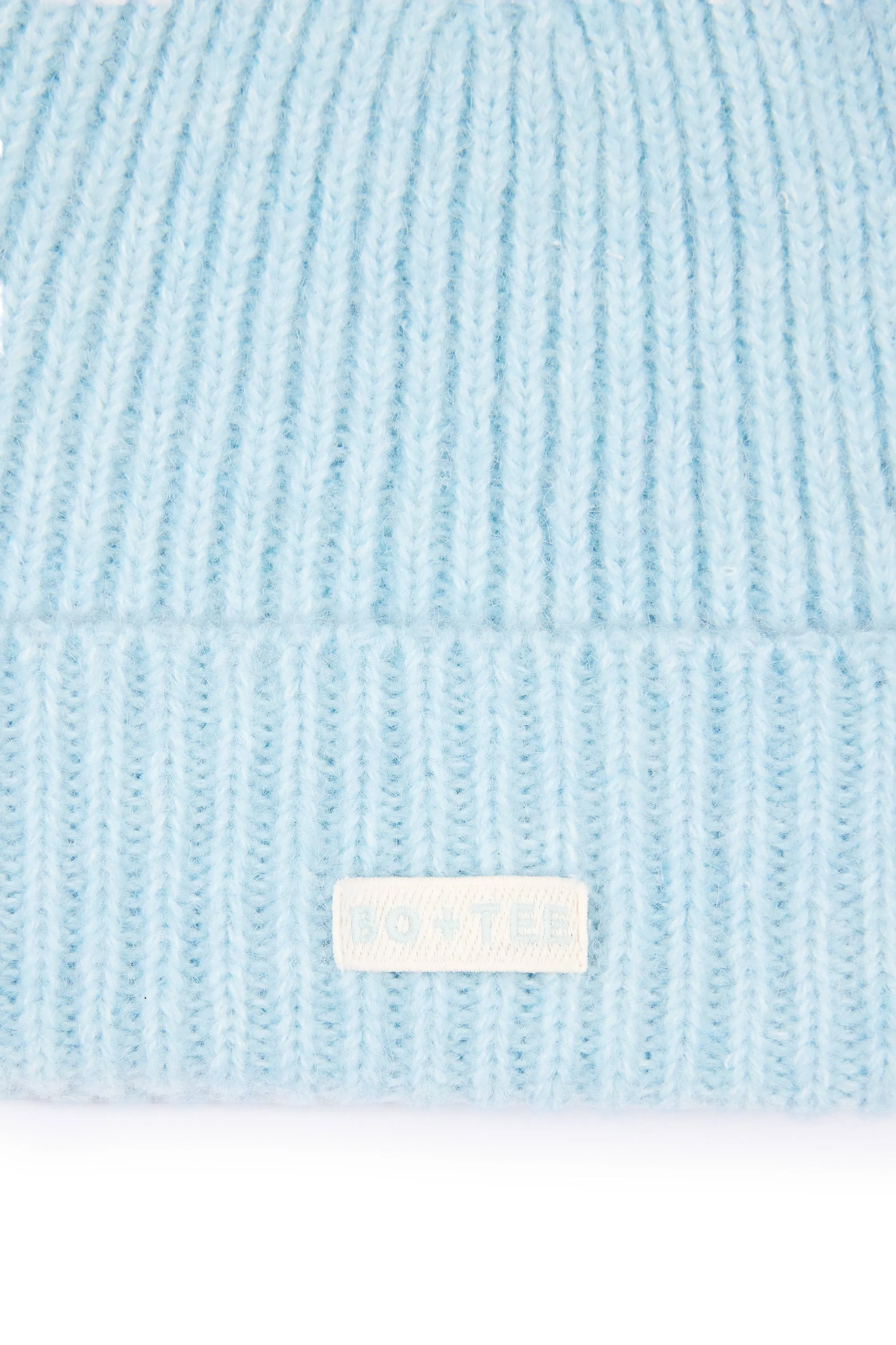 Ribbed Knit Beanie Hat in Powder Blue sold by Oh Polly product image thumbnail 3