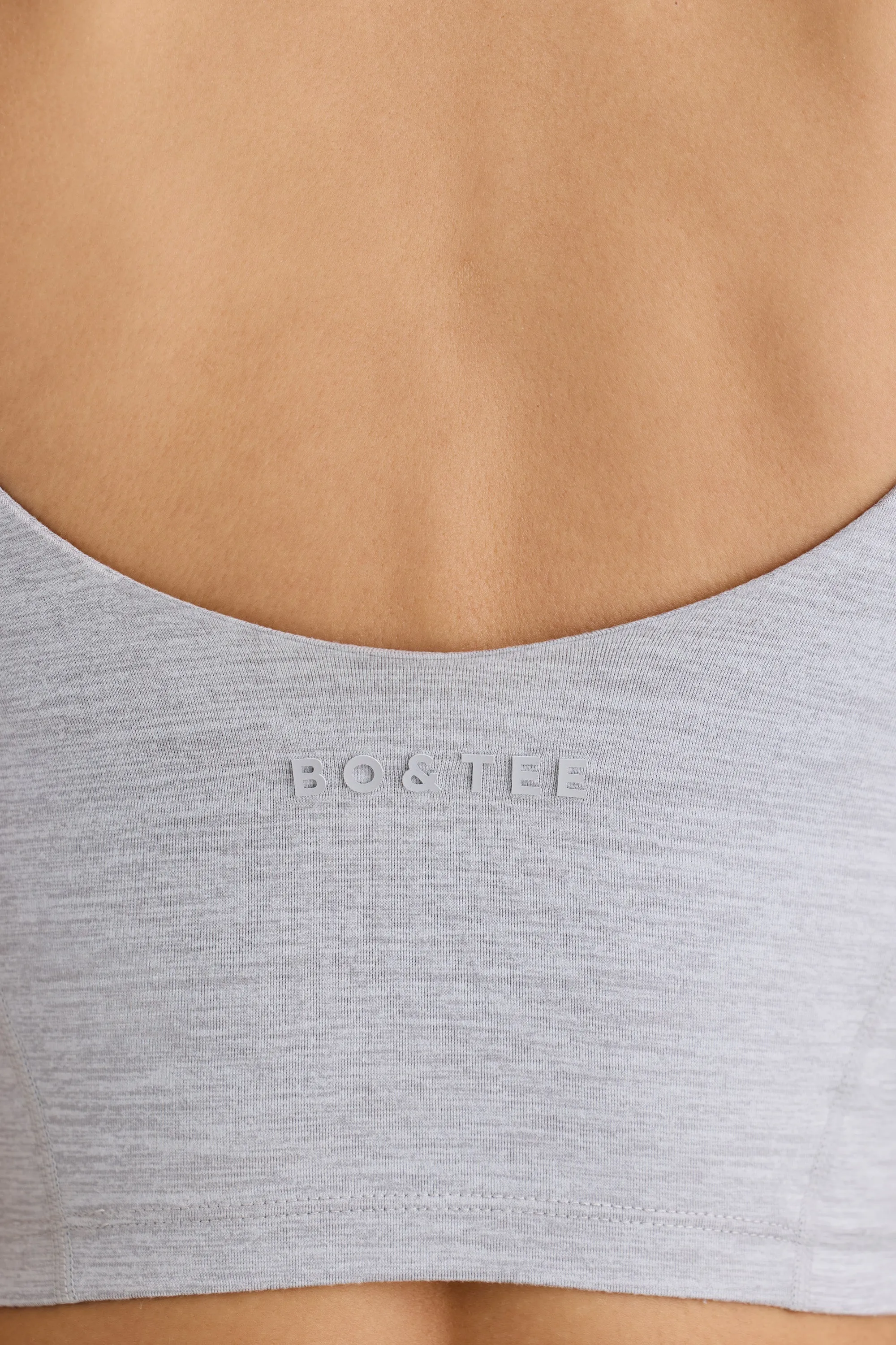 Soft Active Tank Top in Grey Marl sold by Oh Polly product image thumbnail 5